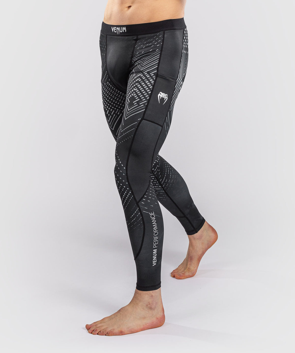 Venum Midnight Fury Spats – Nero/Grigio/Argento