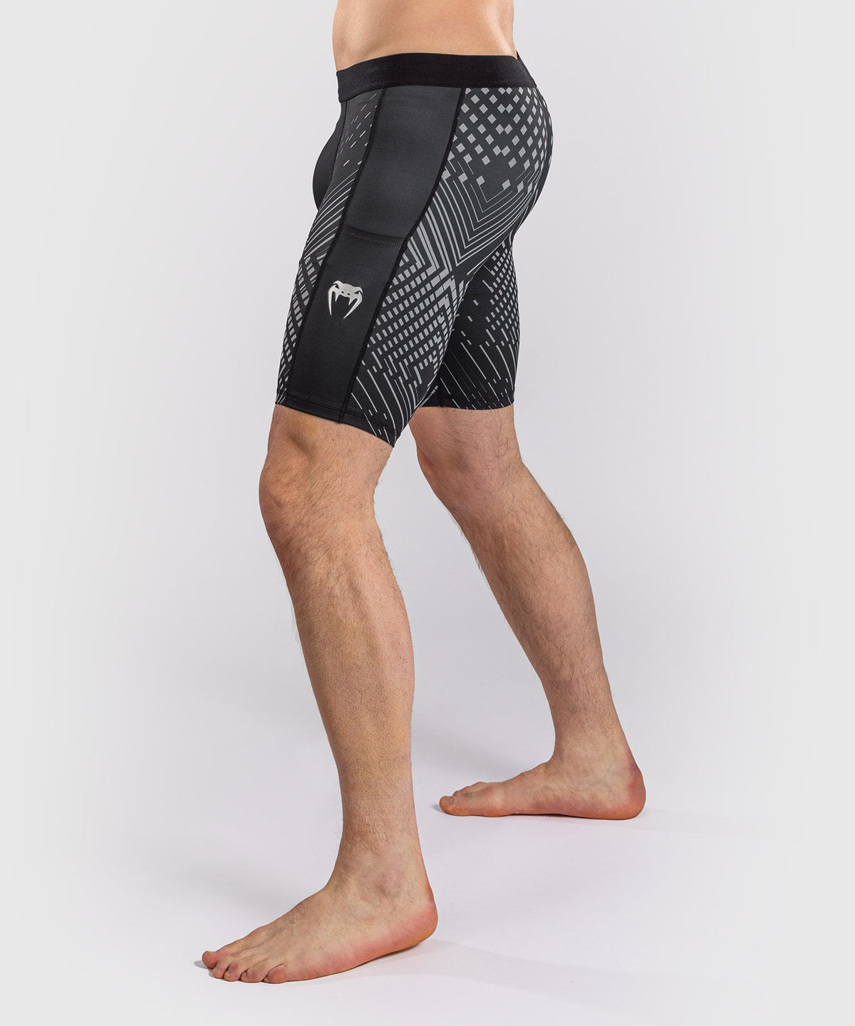 Short de Compression Venum Midnight Fury – Noir/Gris/Argent