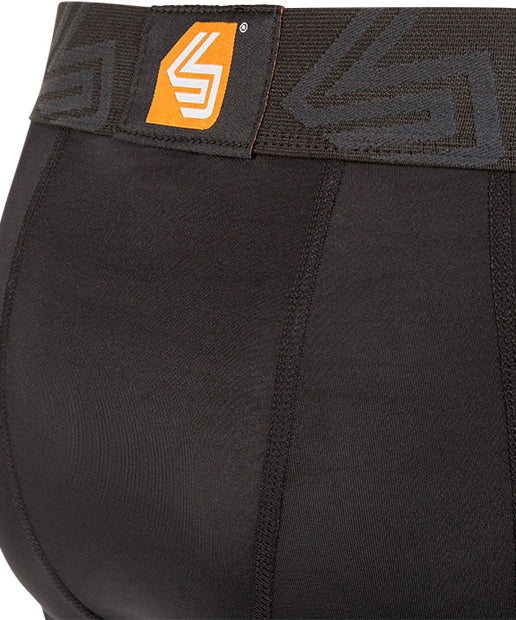 Shock Doctor Bioflex Pantaloncini a Compressione con Conchiglia - Nero