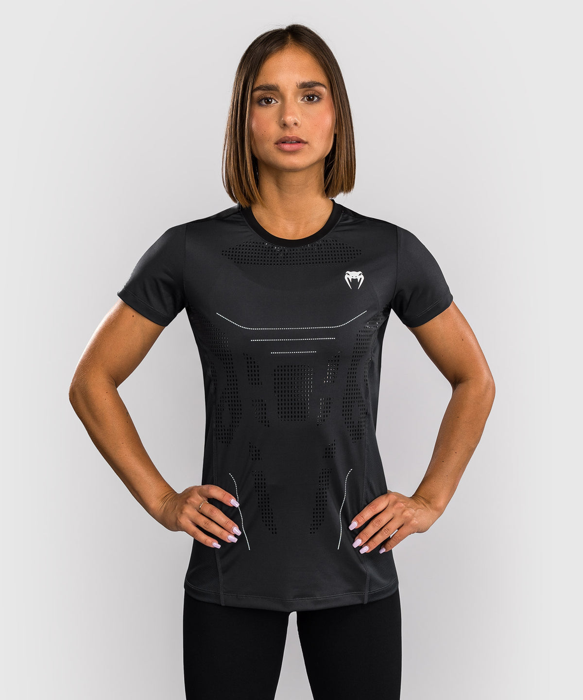 Venum Technical 3.0 Camiseta Dry Tech para Mujeres - Storm Grey