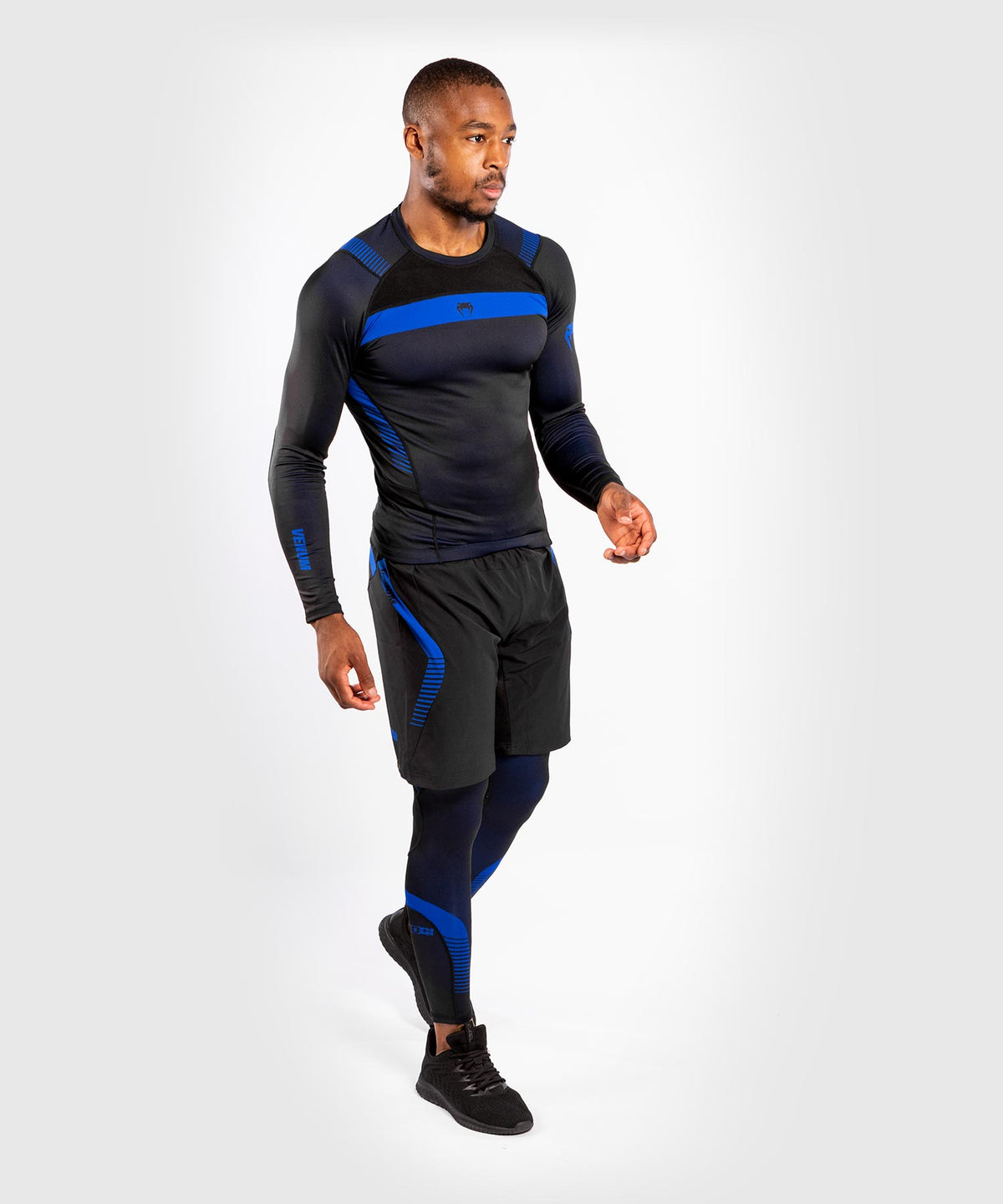 Camiseta de compresión Venum No Gi 3.0 - Manga larga - Negro/Azul