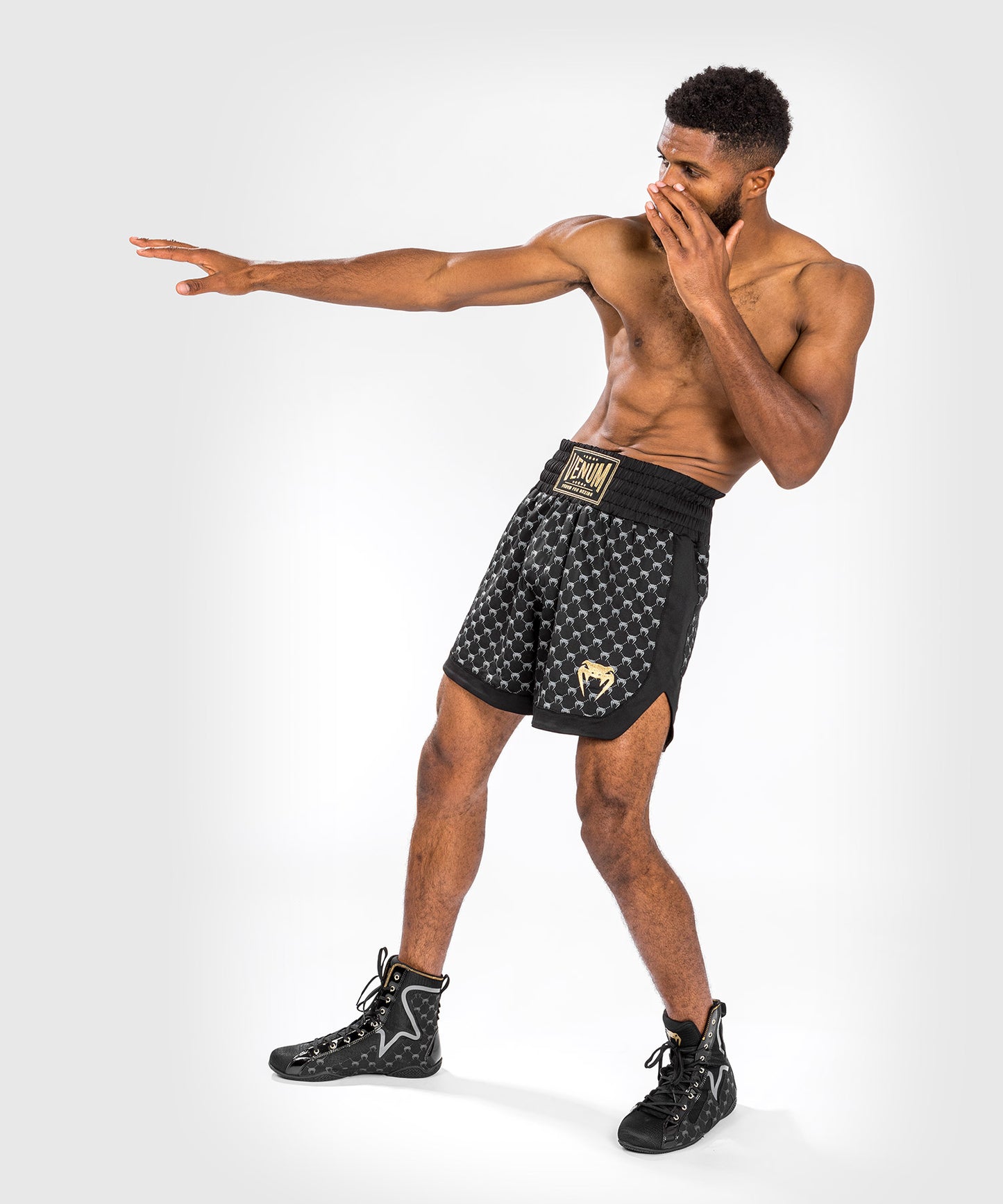 Short de Boxe Venum Monogram - Noir