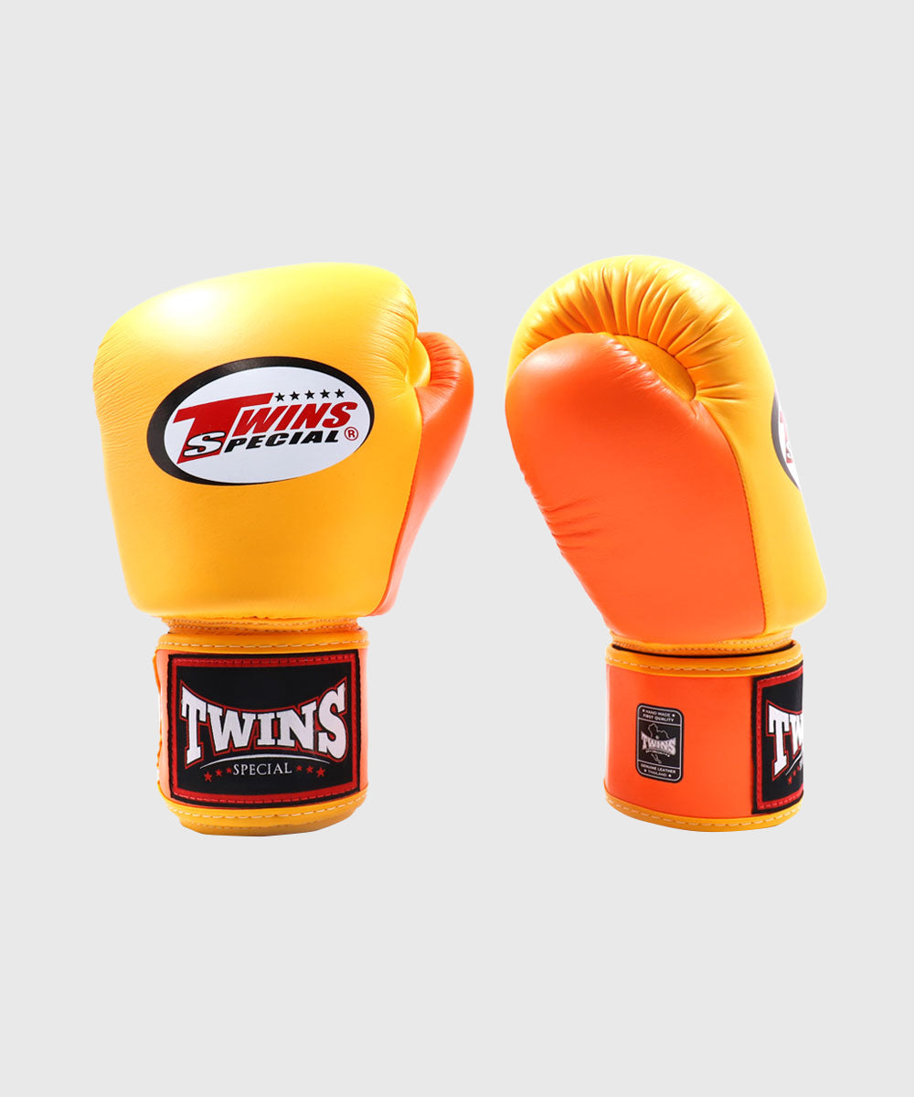 Twins BGVL3 Guantes de Boxeo - Amarillo/Naranja