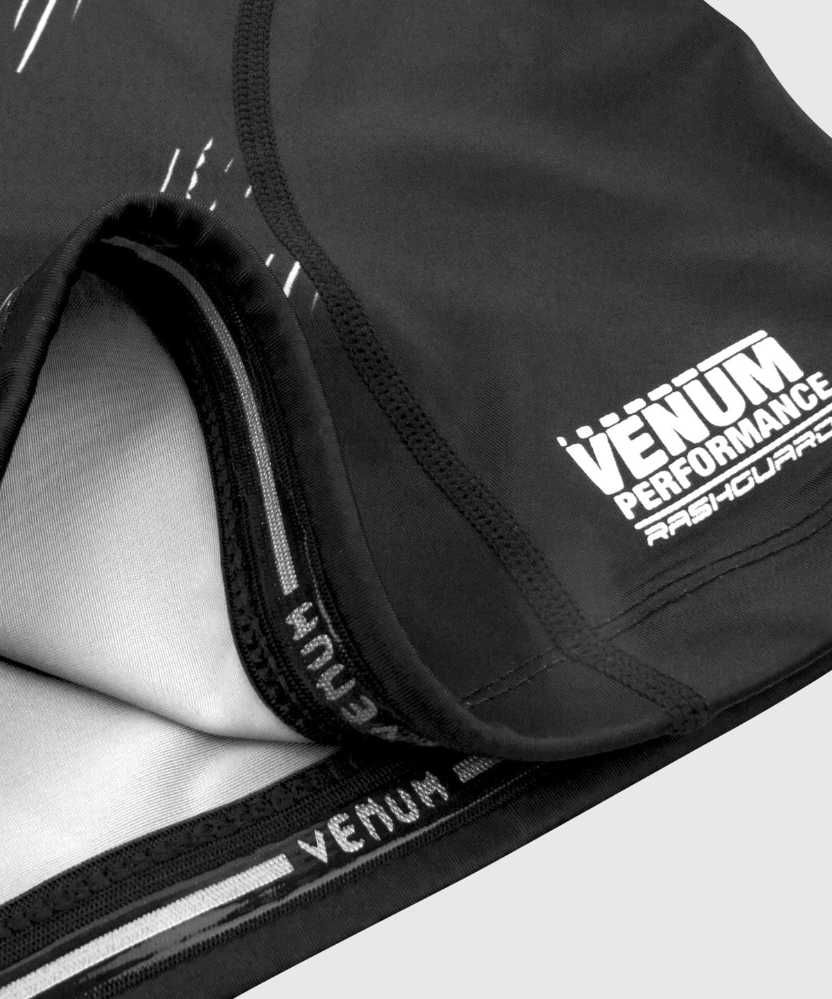 Rashguard Venum NoGi 2.0 - Manches courtes Approuvé IBJJF - Noir/Blanc