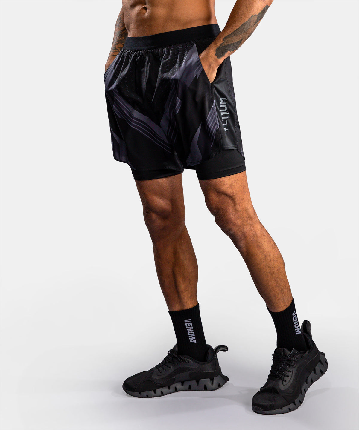 Short d’Entraînement Venum No-Gi 6.0 - Noir/Gris
