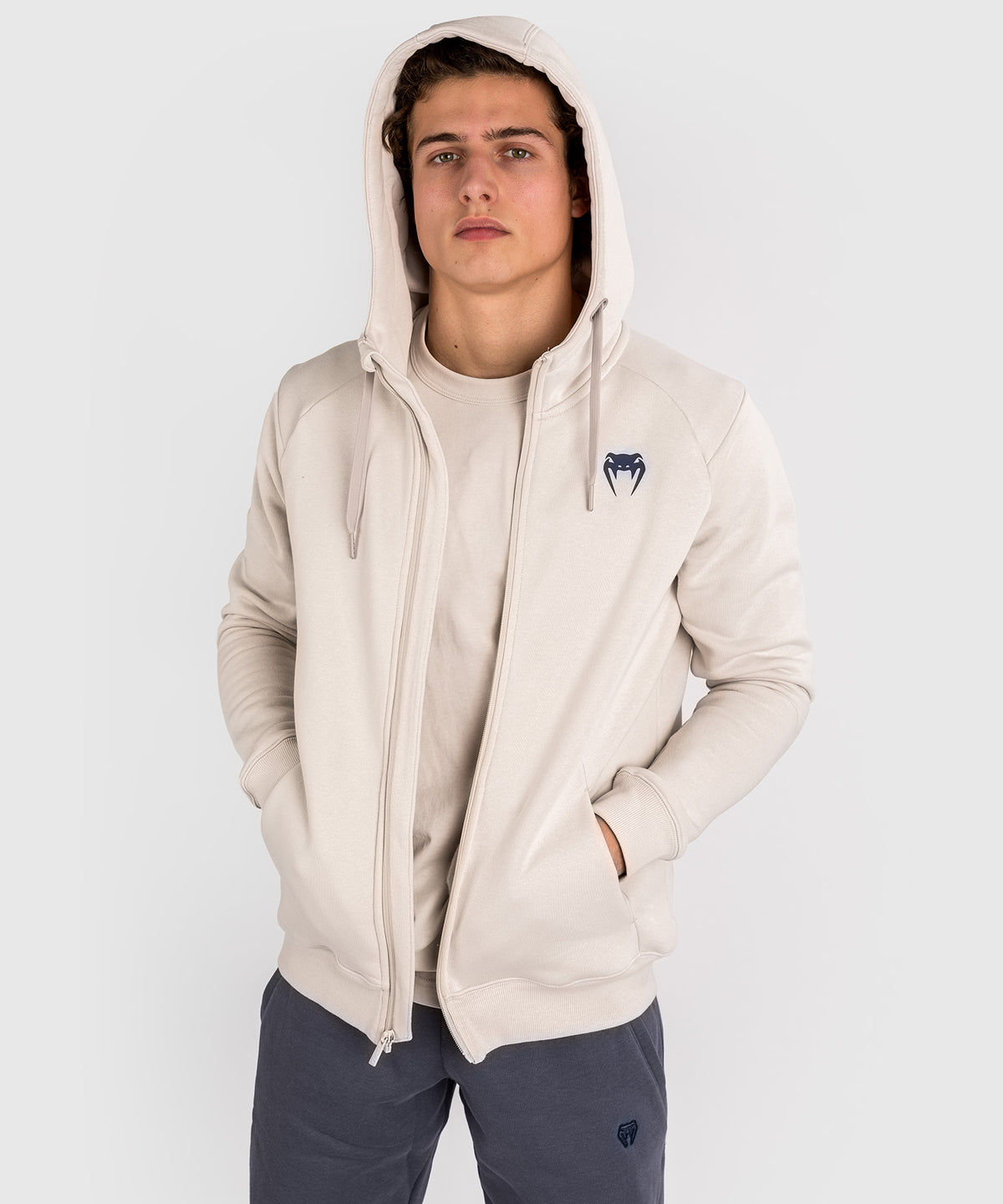 Venum Strikeland  Full Zip Hoodie - Greige