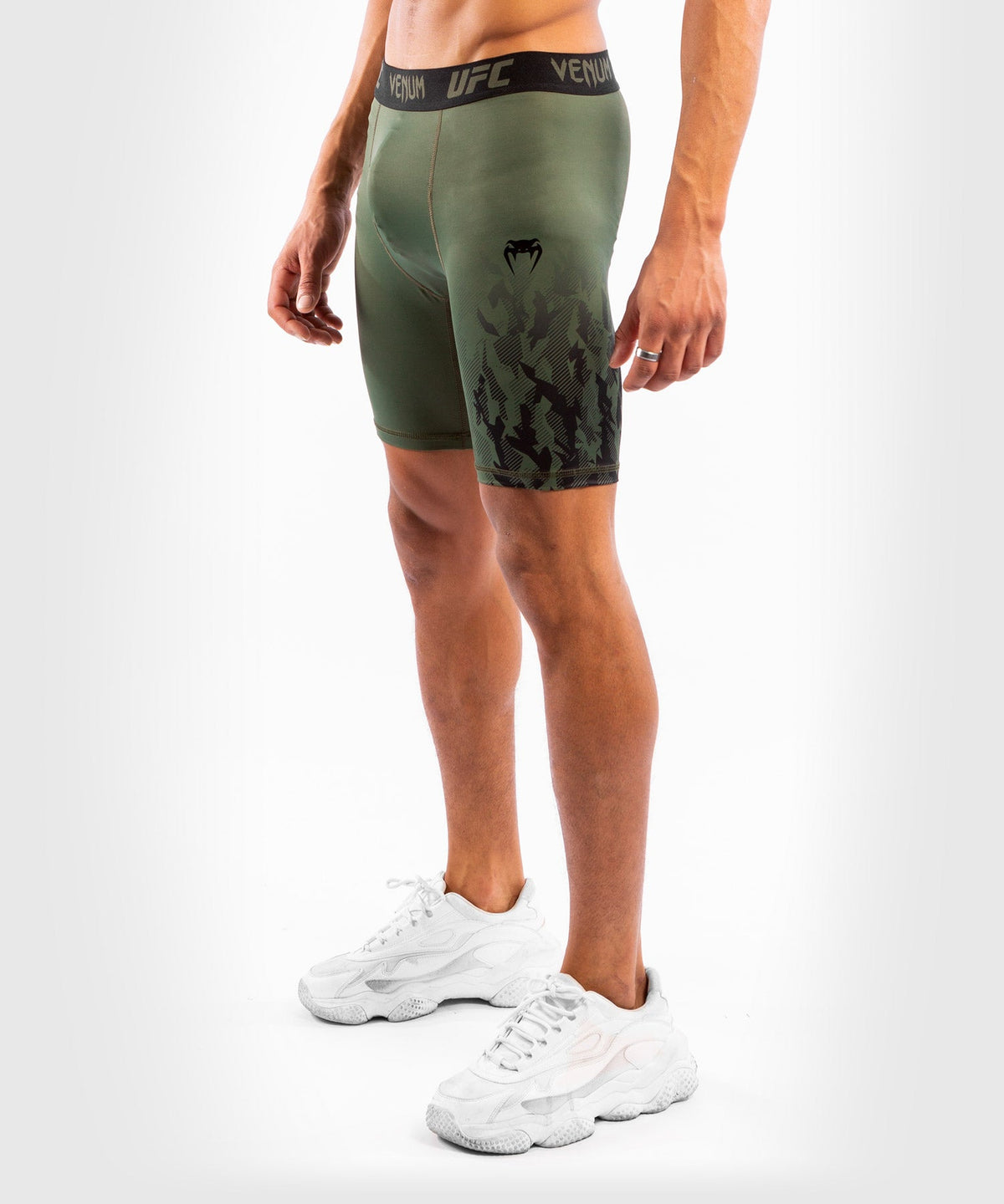 Men's UFC Venum Authentic Fight Week Compression Short - Khaki