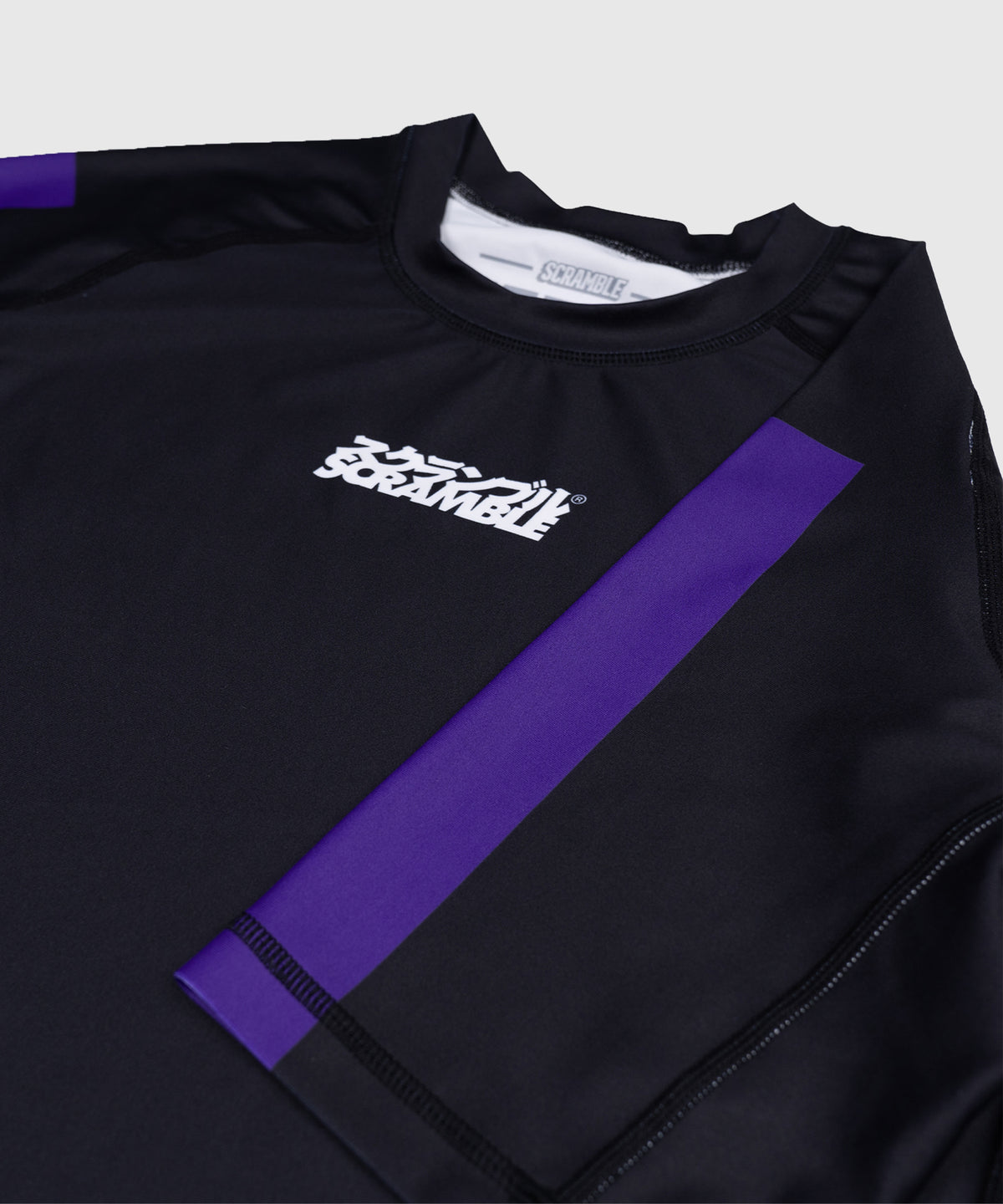 Scramble Ranked Rashguard de Manga Corta - Violeta