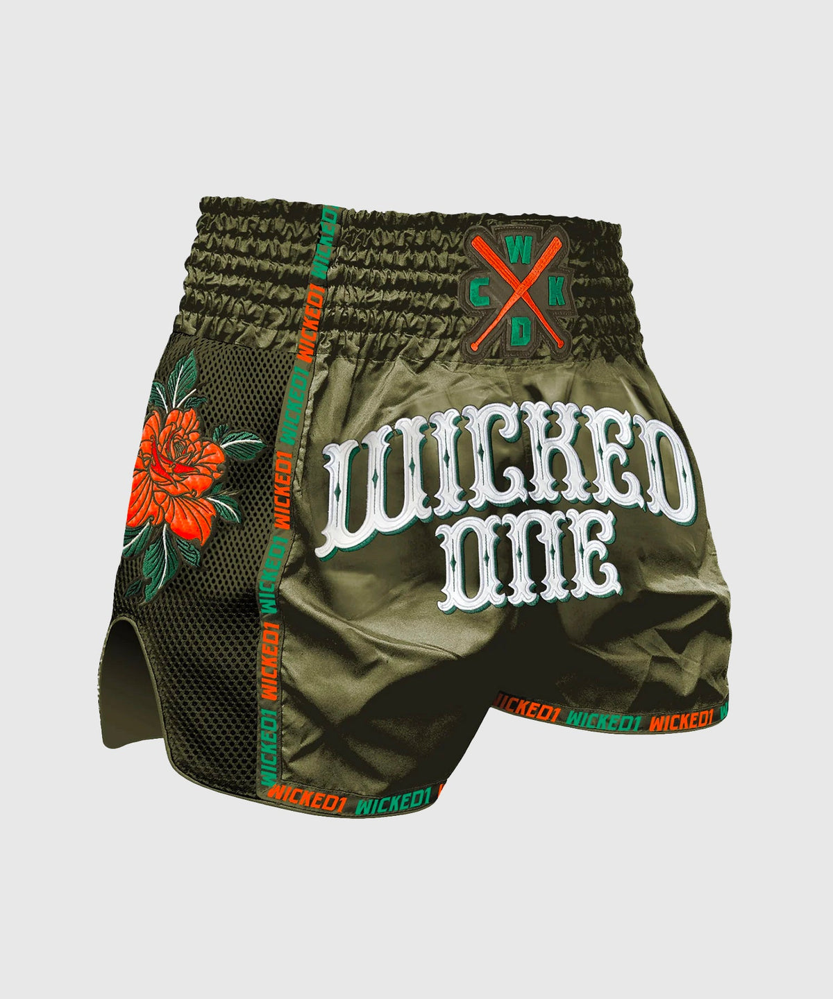 Wicked One Bandido Pantalones de Muay Thai - Caqui