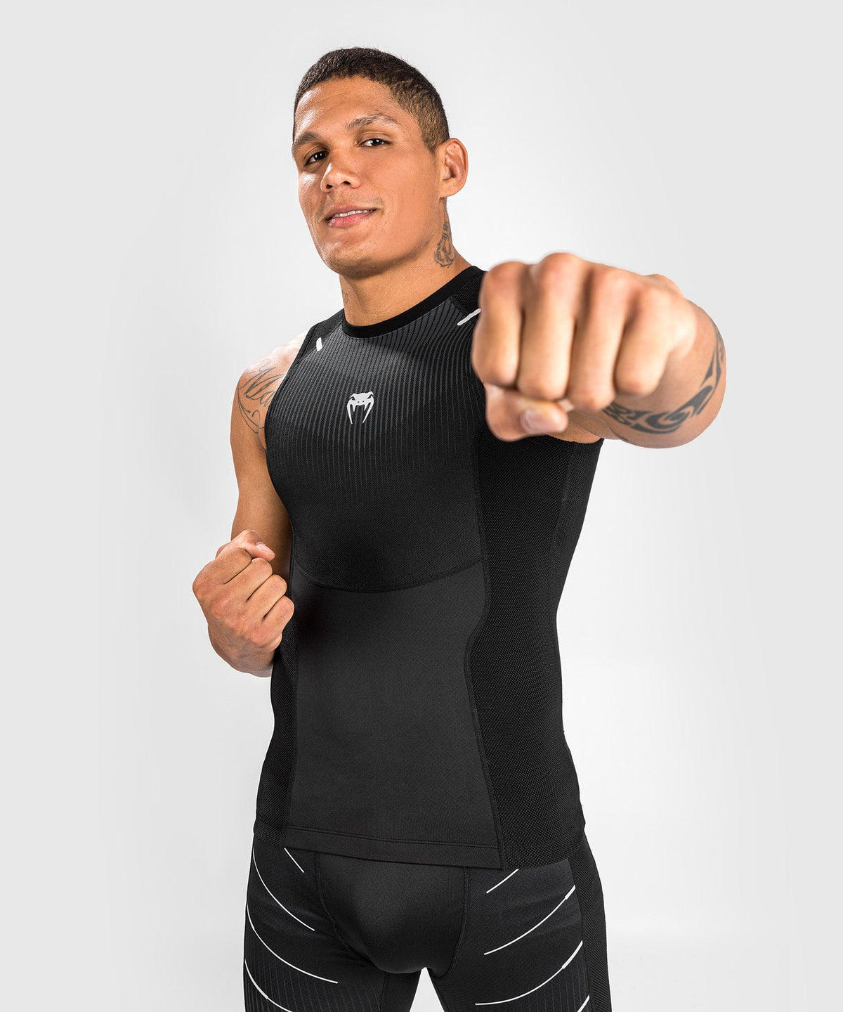 Venum Rashguard Ärmellos Biomecha - Schwarz/Grau