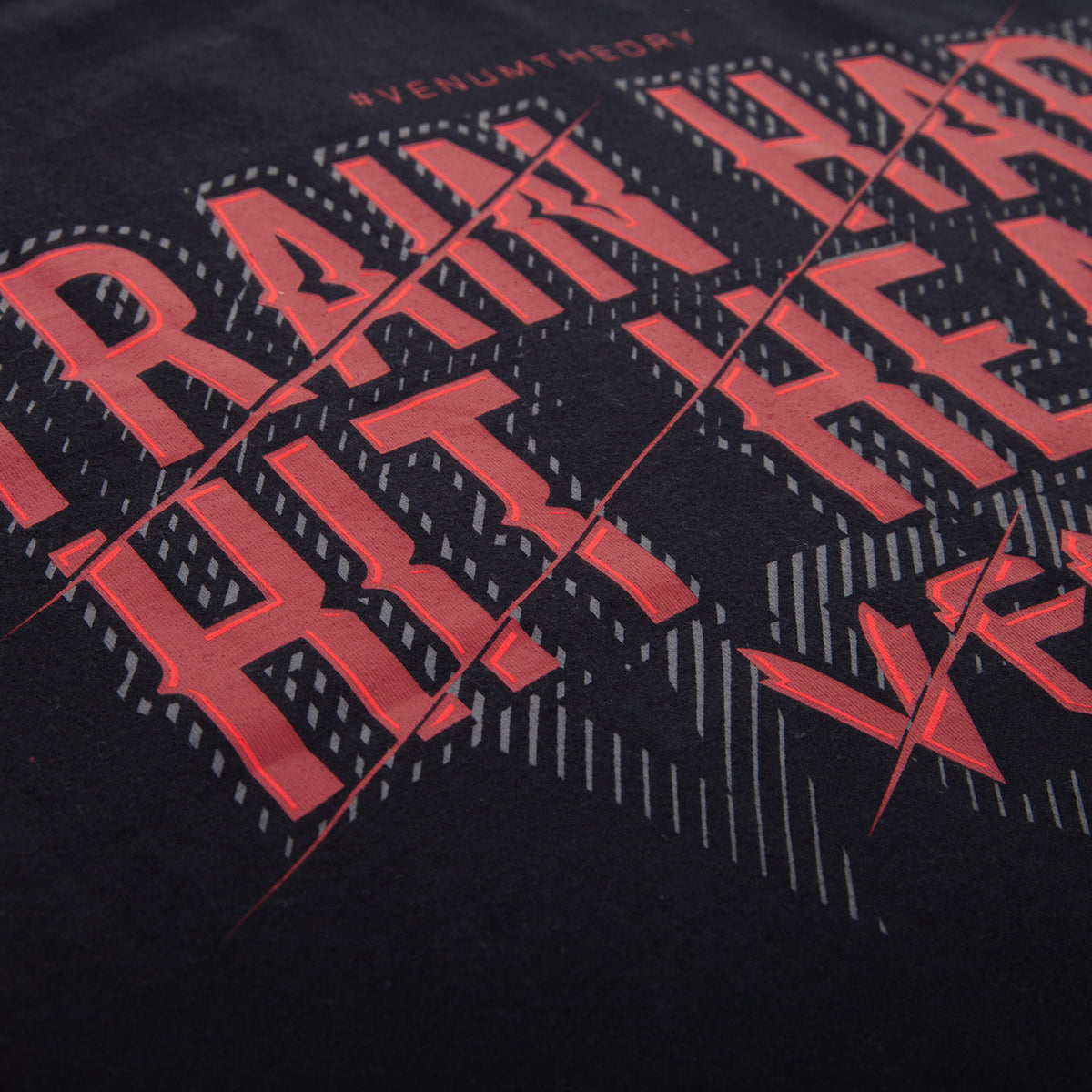 Venum Train Hard Hit Heavy T-Shirt - Schwarz