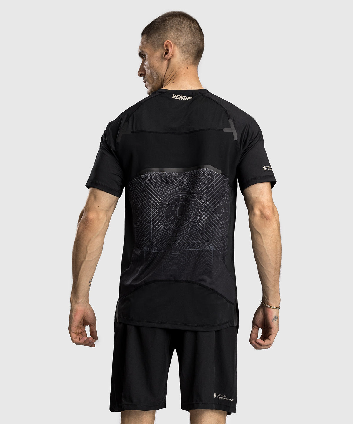Venum G-Fit Air Men's Dry-Tech T-Shirt - Deep Black/Desert Sand