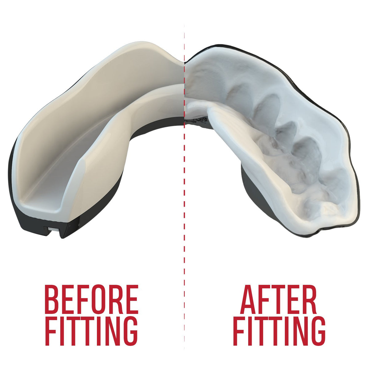 Safejawz Fangz Mouthguard – Adult – Black/White