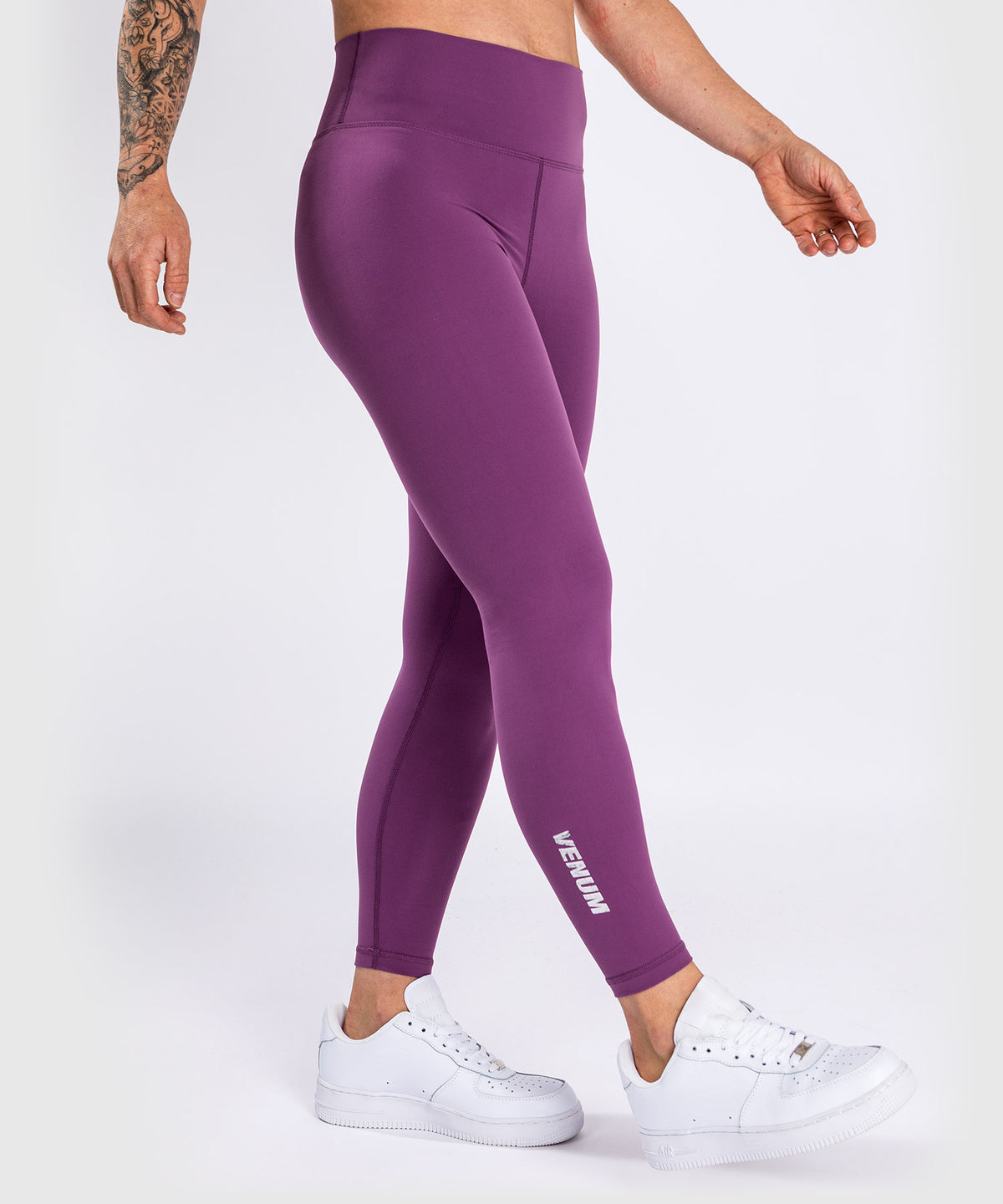 Venum Essential Lifestyle Leggings - Dunkle Orchidee/Gebürstetes Silber