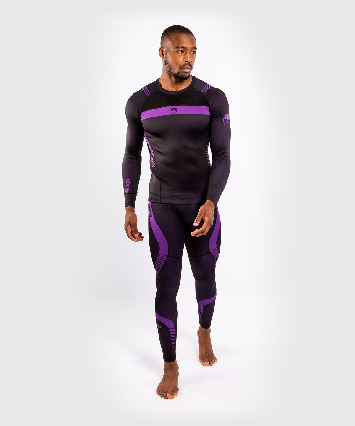Venum NoGi 3.0 Rashguard - Long Sleeves - Black/Purple