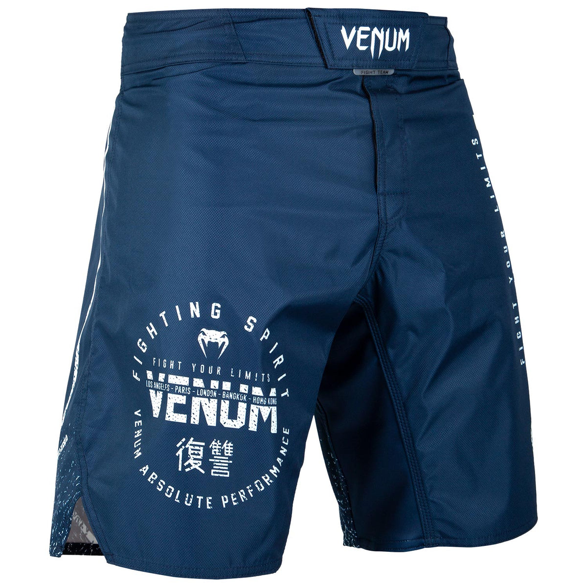 Pantaloncini da combattimento Venum Signature - Blu Marino/Bianco