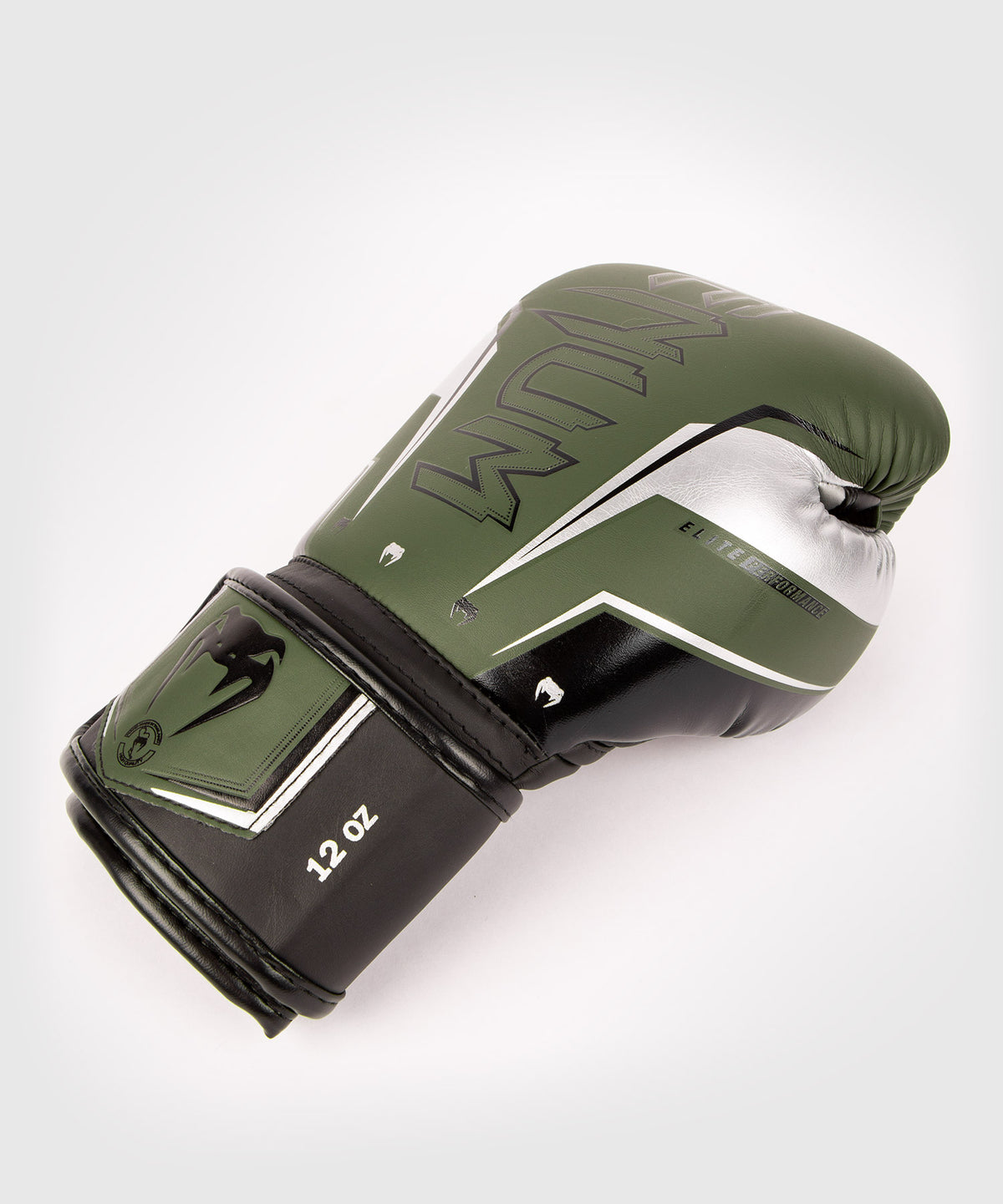 Gants de Boxe Venum Elite Evo - Kaki/Argent