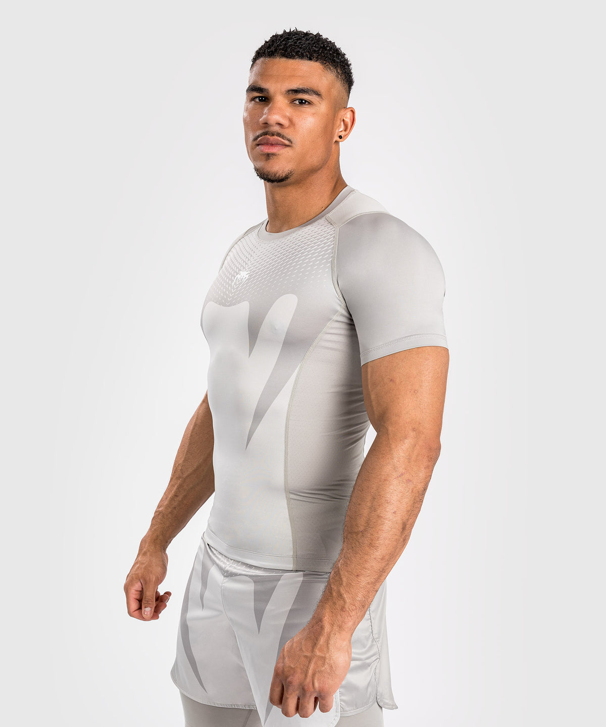 Venum Attack Rashguard a Maniche Corte da Uomo - Sabbia