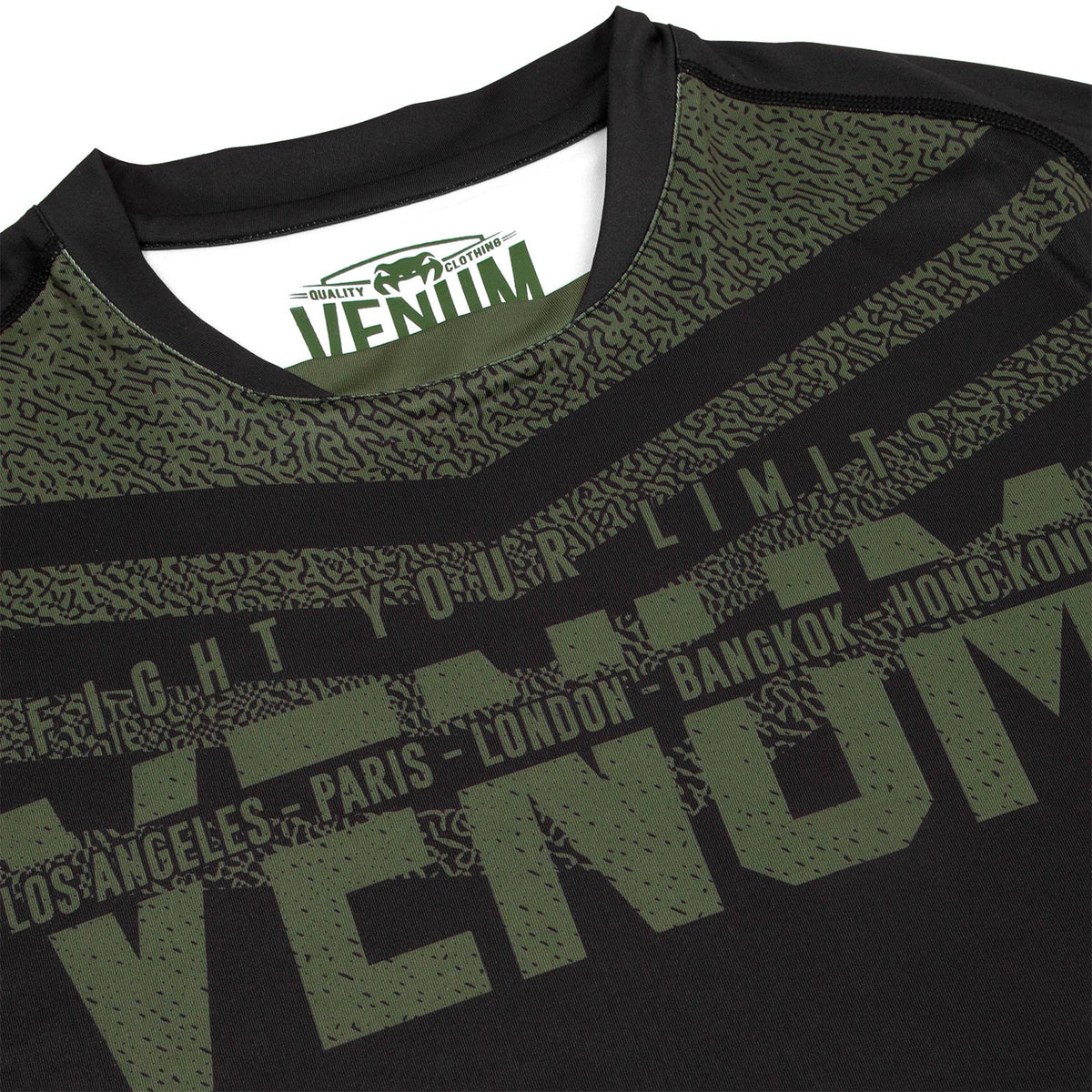 T-shirt Dry Tech Venum Signature - Noir/Kaki - Exclusivité