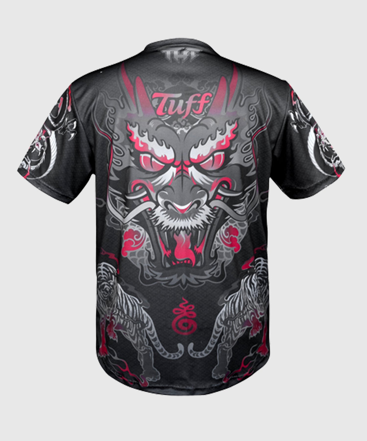King Dry Fit Tuff Shirt Of Dragon Muay Thai Maglietta - Nero