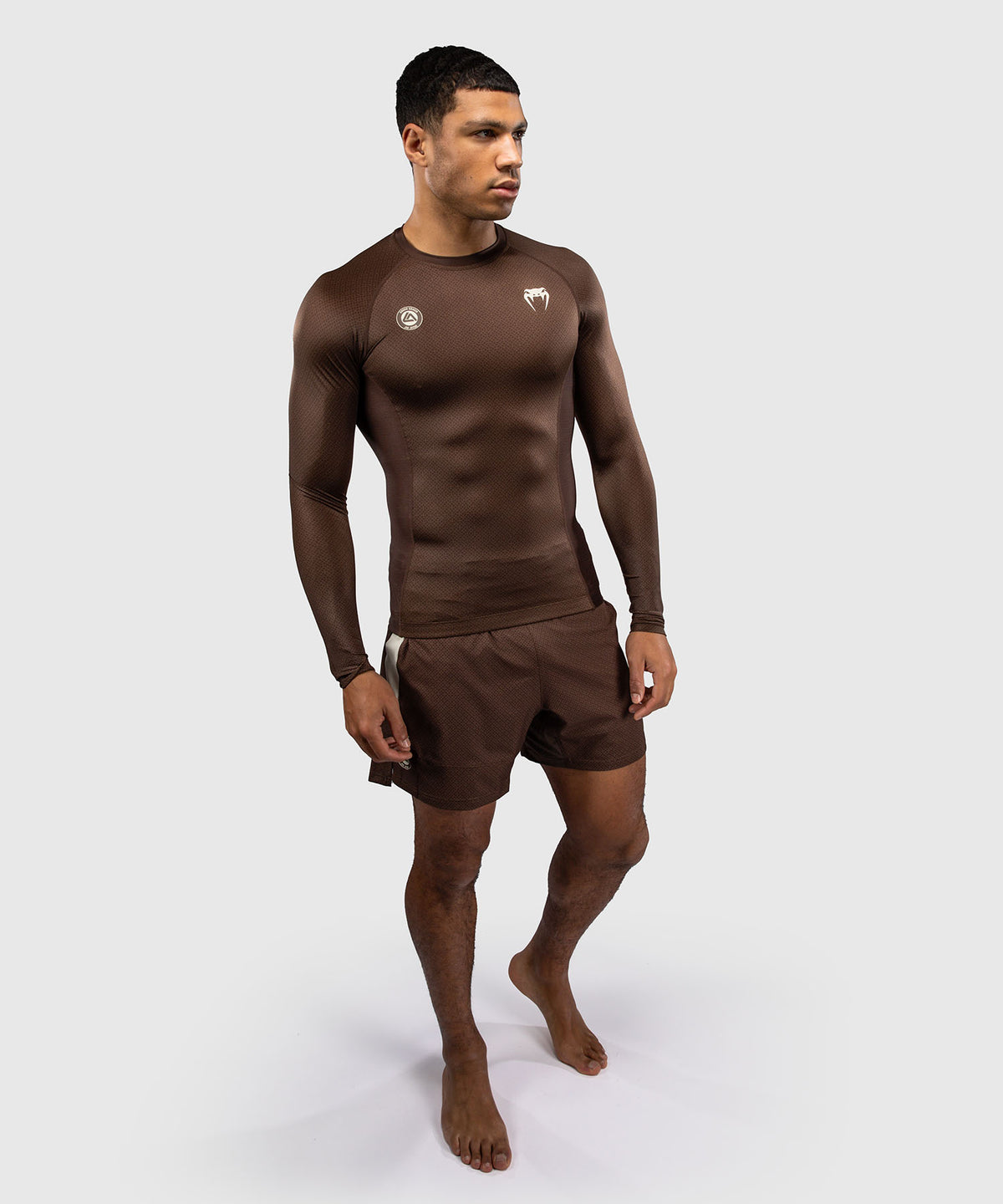 Venum x Roger Gracie Academy Langarm Rashguard - Dunkelbraun
