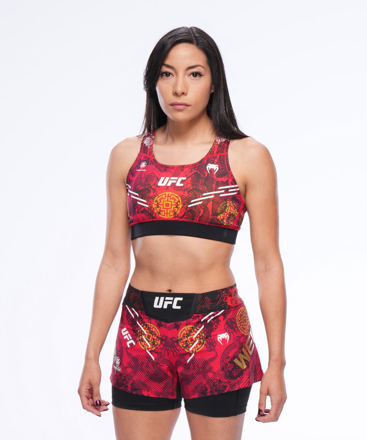 Brassière de sport UFC Unrivaled by Venum Zhang Weili - Rouge