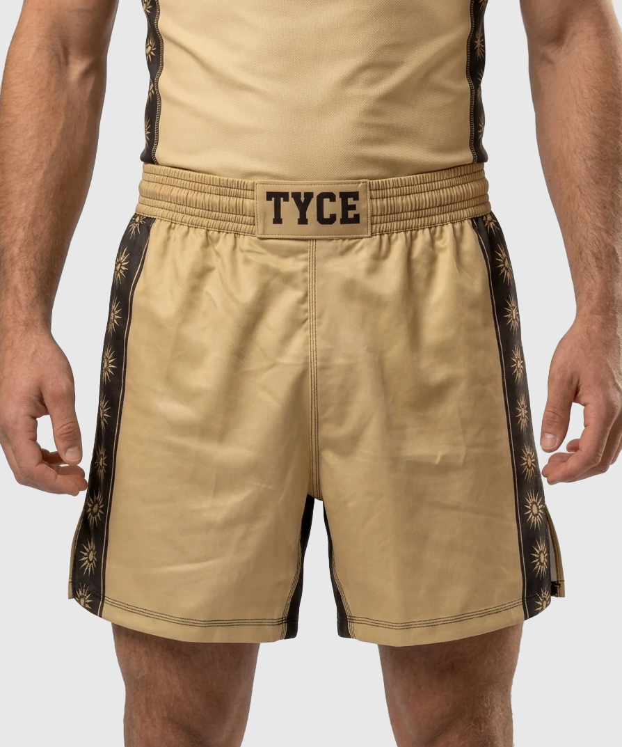 TYCE CULTURE OF WAR Alexander der Große Fightshorts - Gold