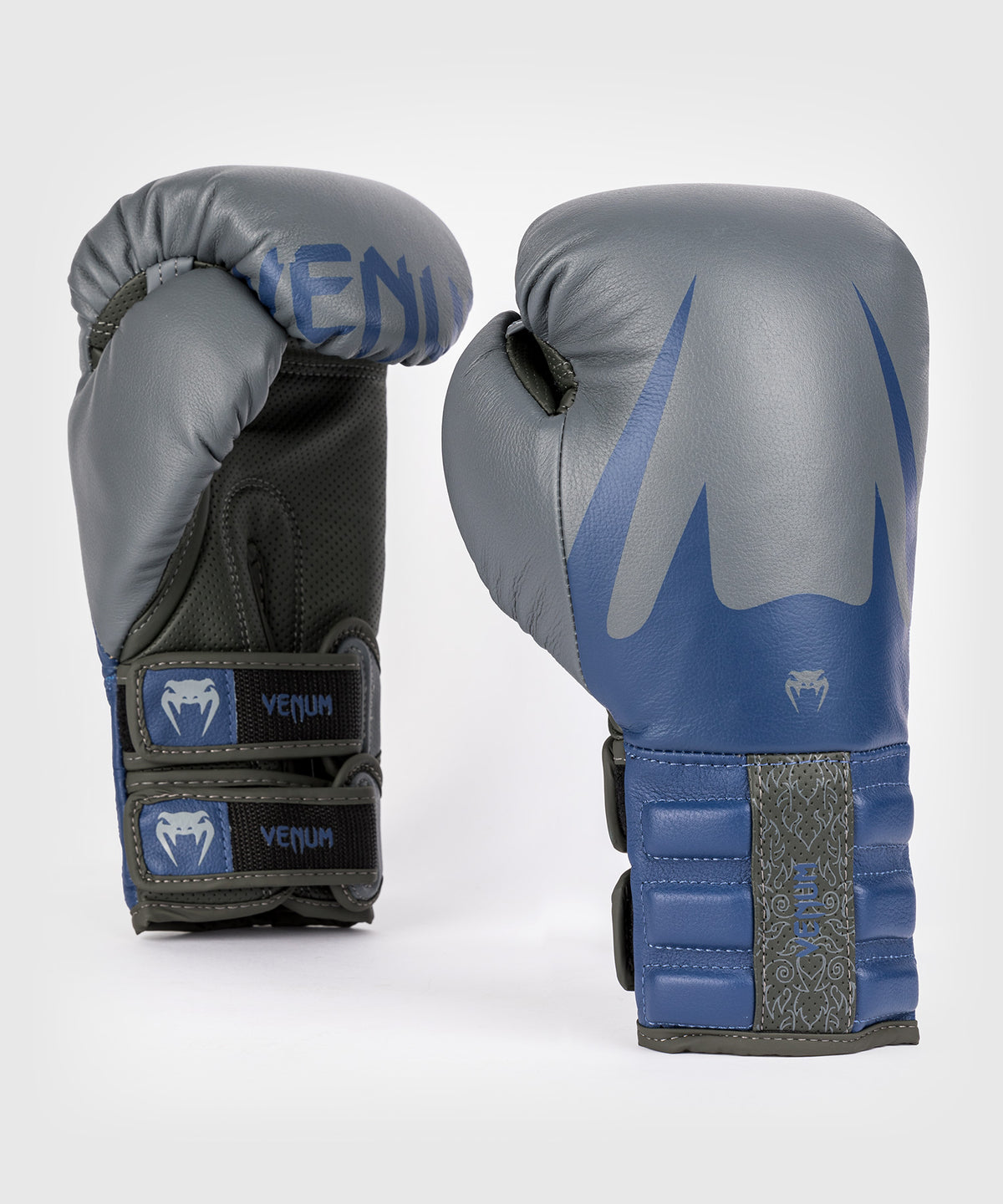 Gants de boxe Venum Reverso - Gris tempête/Bleu royal