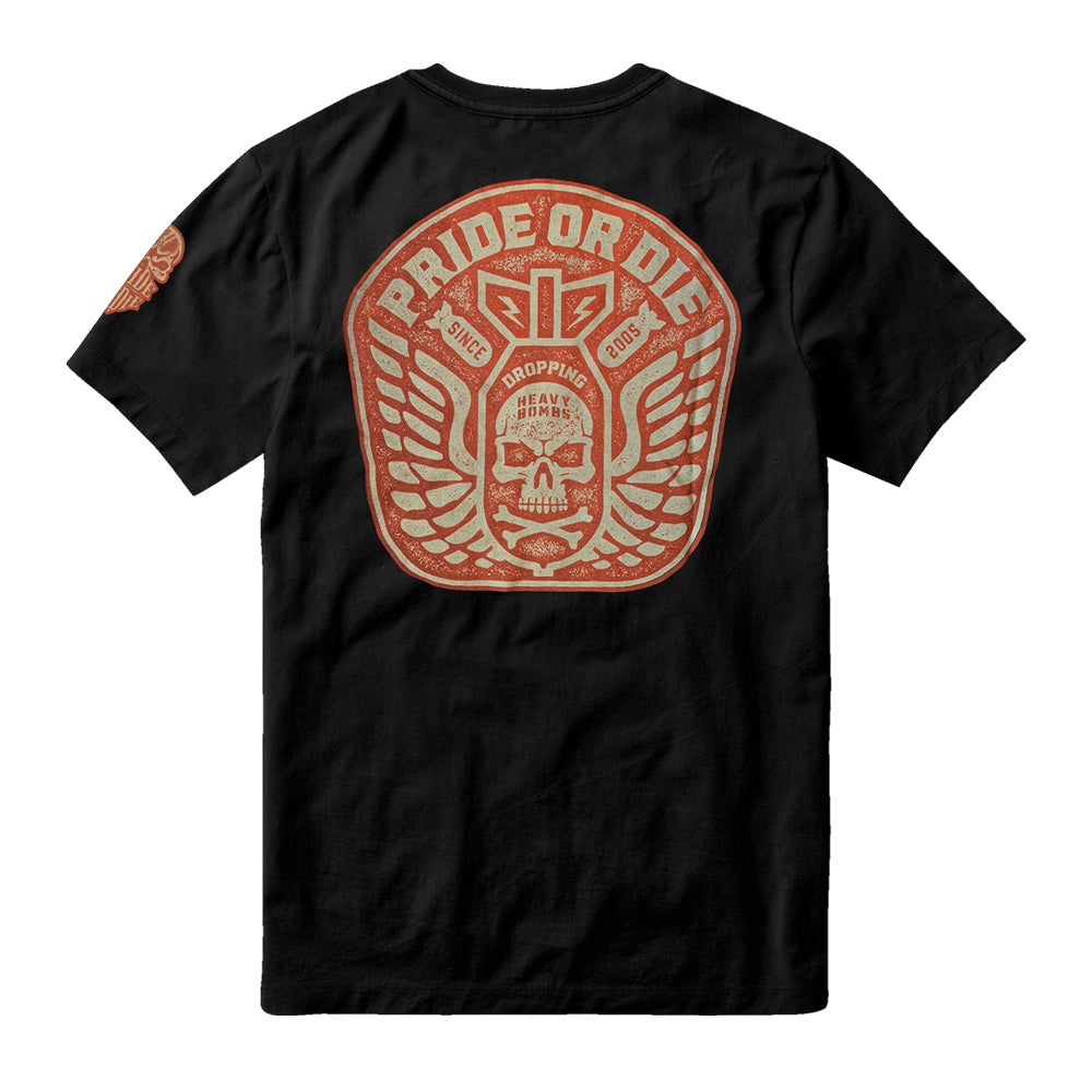 Pride Or Die Dropping Heavy Bombs Trainings-T-Shirt - Schwarz