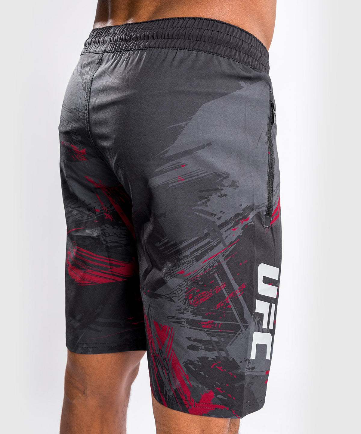Venum Authentic Fight Week 2.0 UFC Training Shorts - Schwarz/Rot