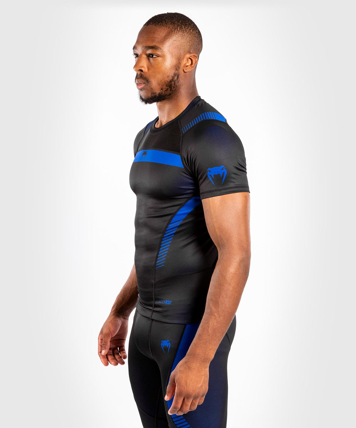 Venum No Gi 3.0 Kompressions-T-Shirt – Kurzarm - Schwarz / Blau