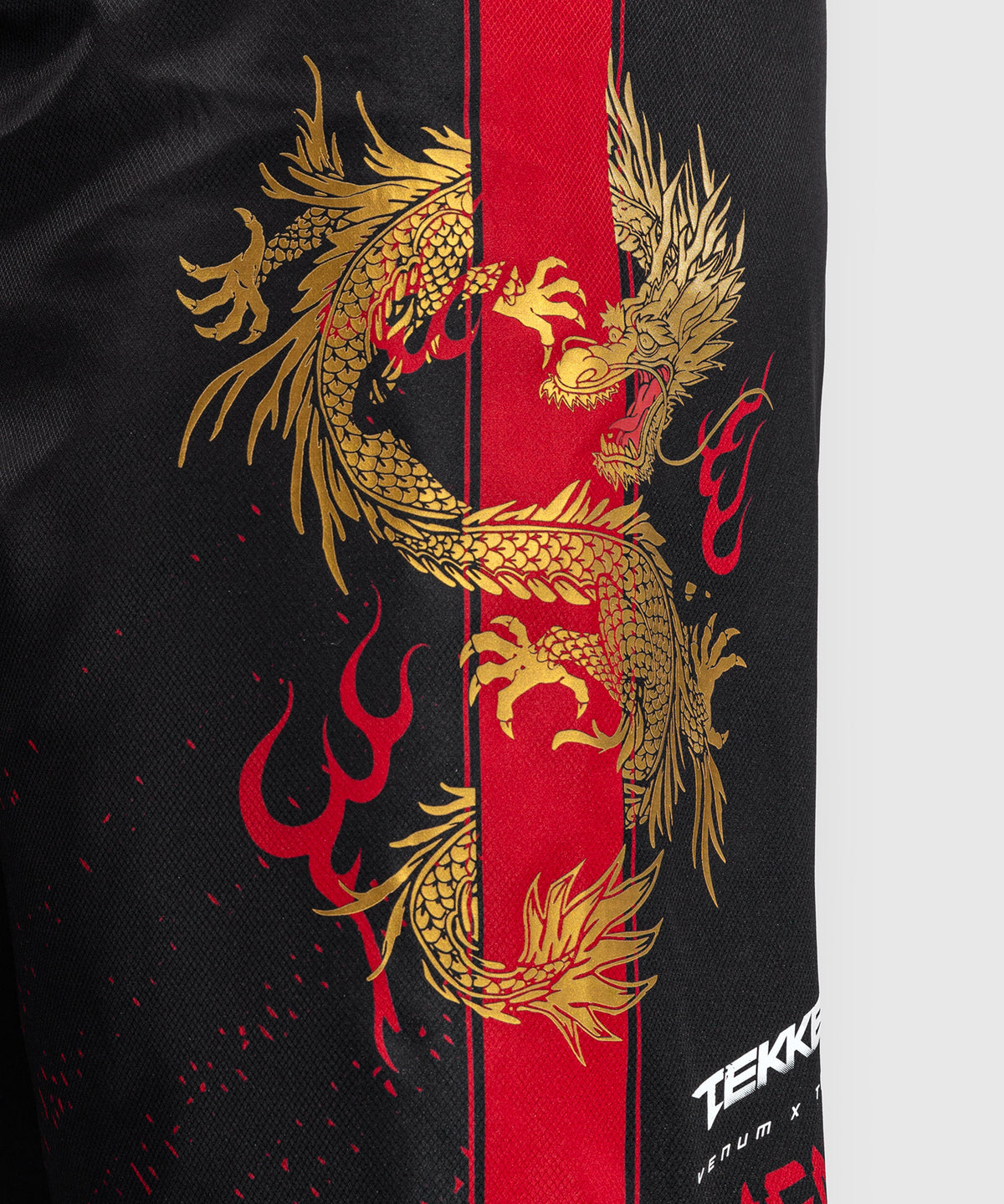 Venum x TEKKEN 8 - Marshall Law Fight Shorts - Black/Red/Gold