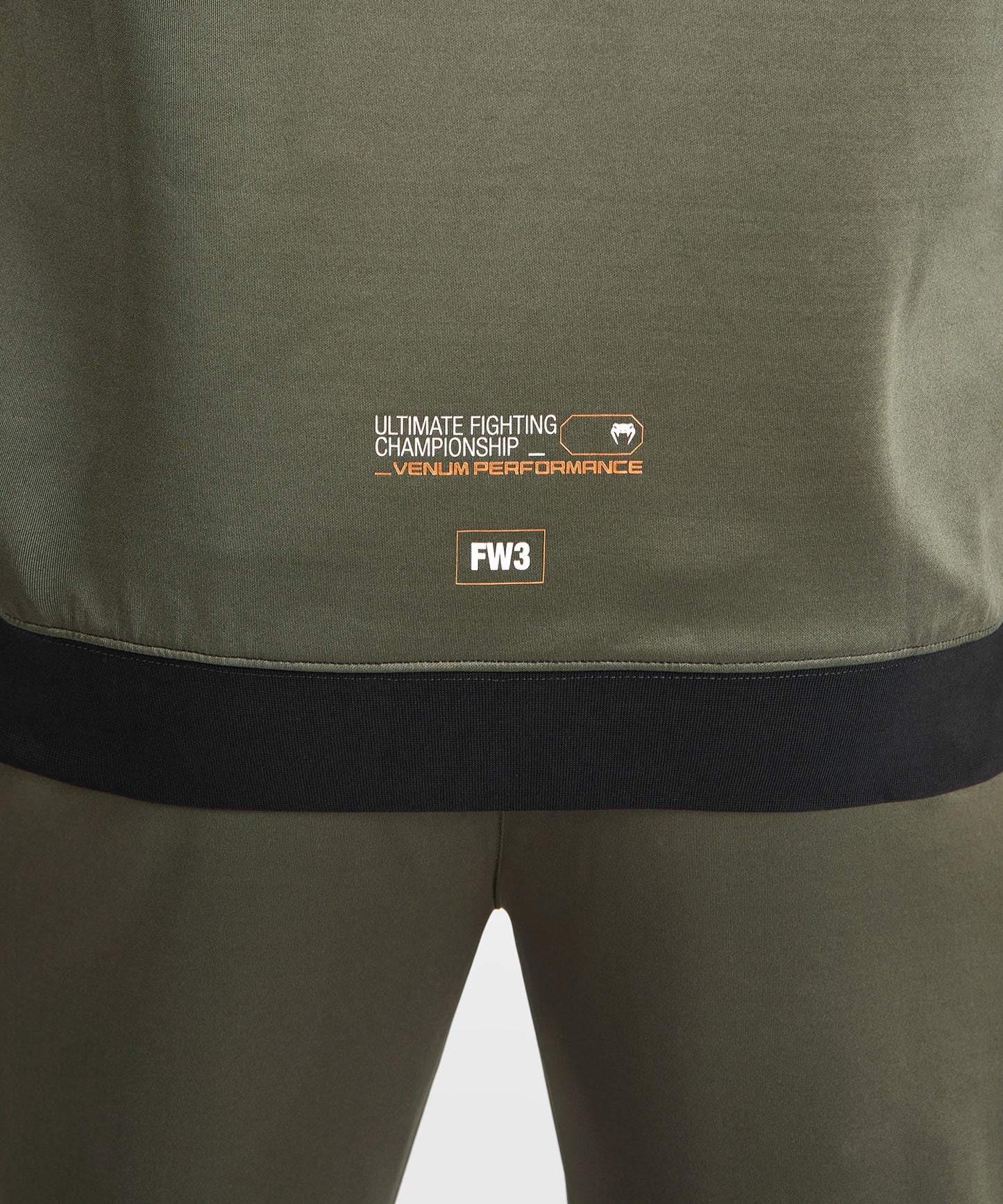 UFC Adrenaline by Venum Fight Week Herren Zip Hoodie - Khaki/Bronze
