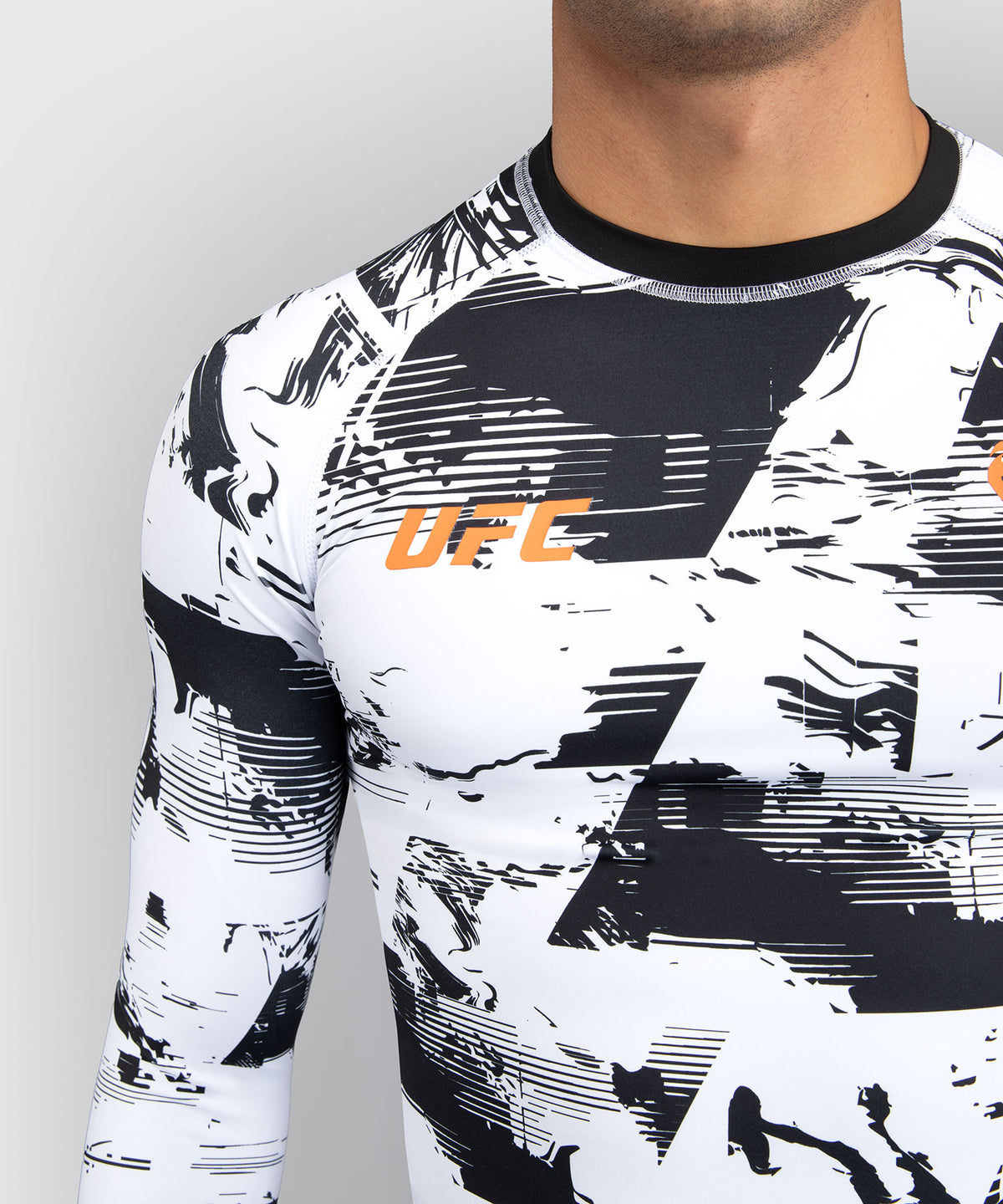 UFC Zenith by Venum Authentic Fight Week Rashguard maniche lunghe Performance Uomo - Bianco