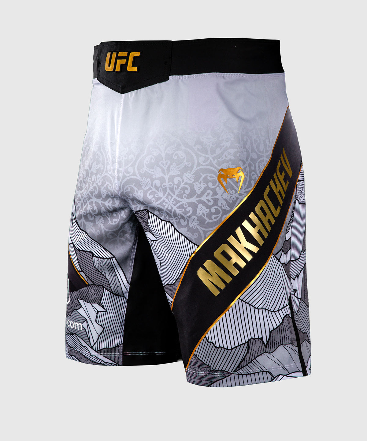 Short de combat pour Hommes UFC Unrivaled by Venum Islam Makhachev - Blanc/Noir