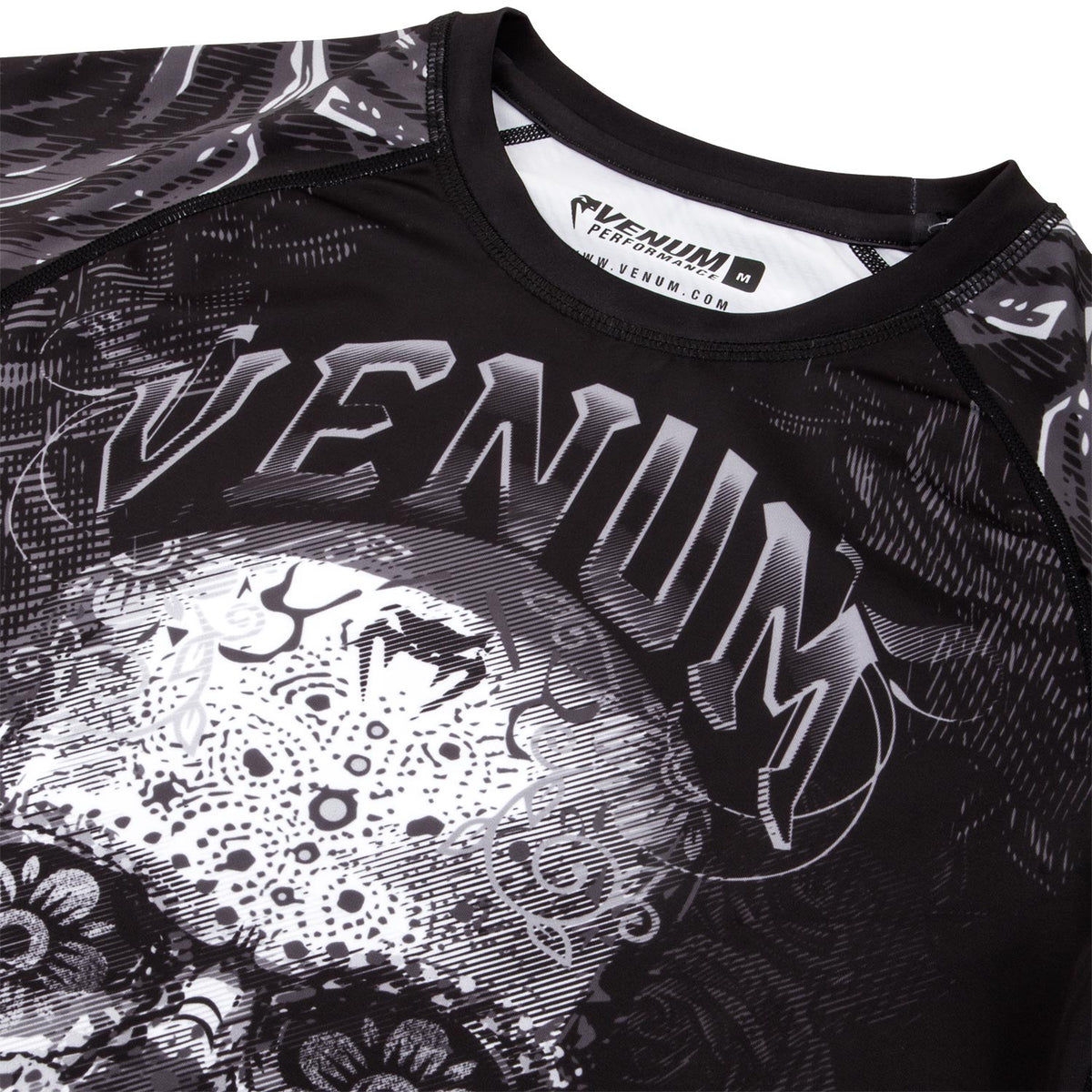 Rashguard Venum Santa Muerte 3.0 - Maniche lunghe - Nera/Bianca