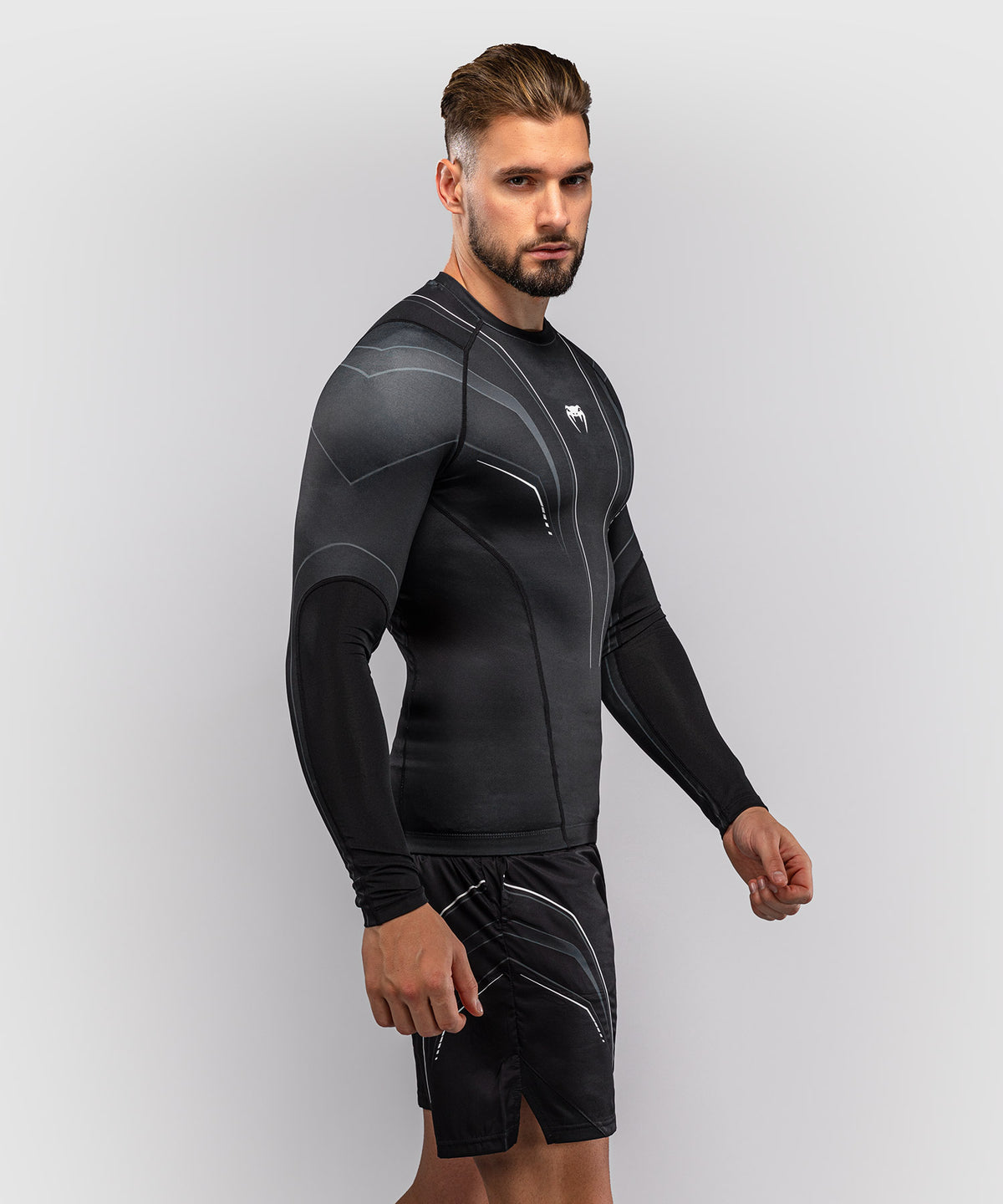 Venum Streamline Rashguard a Maniche Lunghe – Nero/Bianco