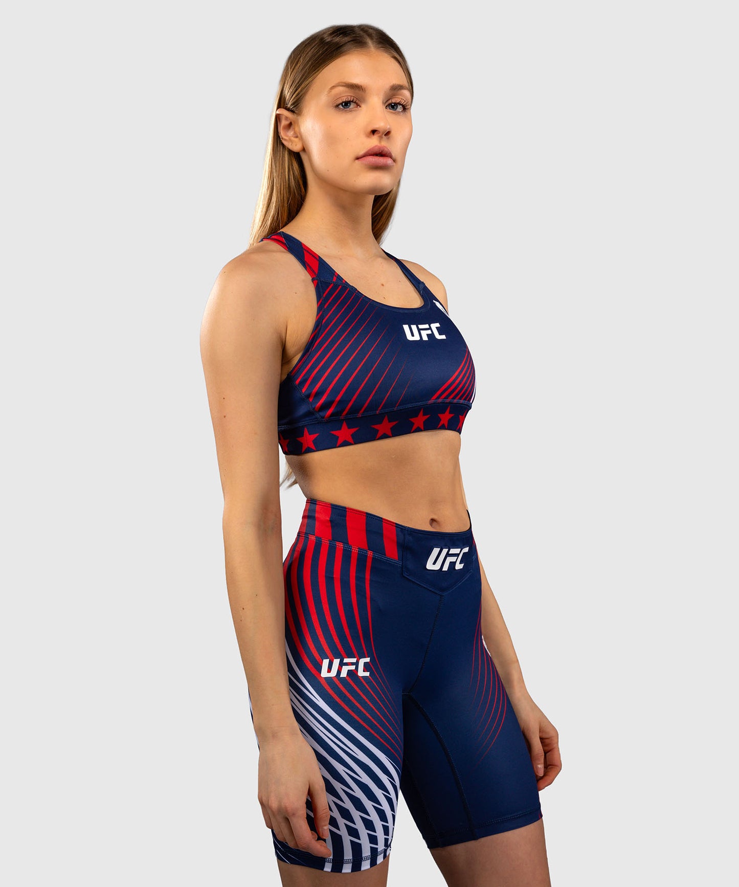 Official UFC Freedom 250 by Venum Authentic Fight Night Sport-BH für Damen - Blau
