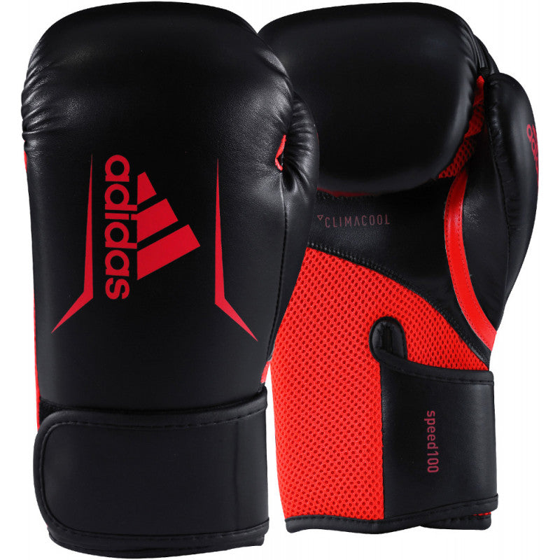 Adidas Speed 100 Boxhandschuhe - Schwarz/Rot