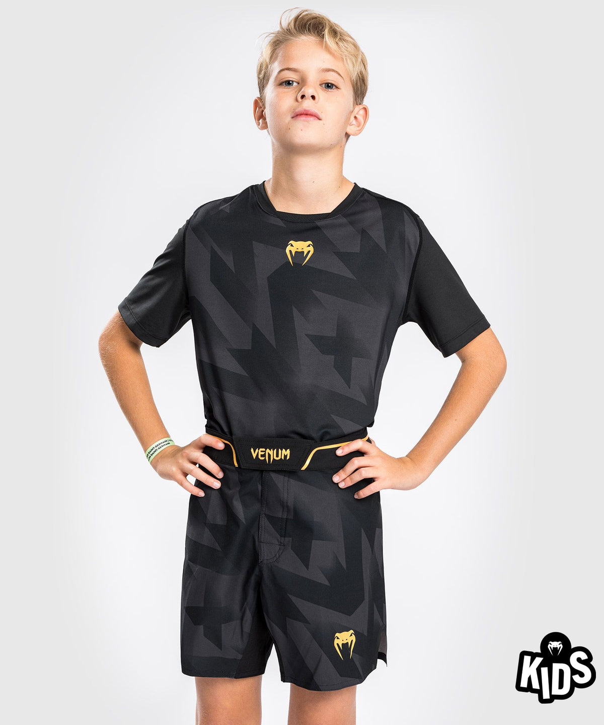 Short de MMA Venum Razor - Pour Enfants - Noir/Or