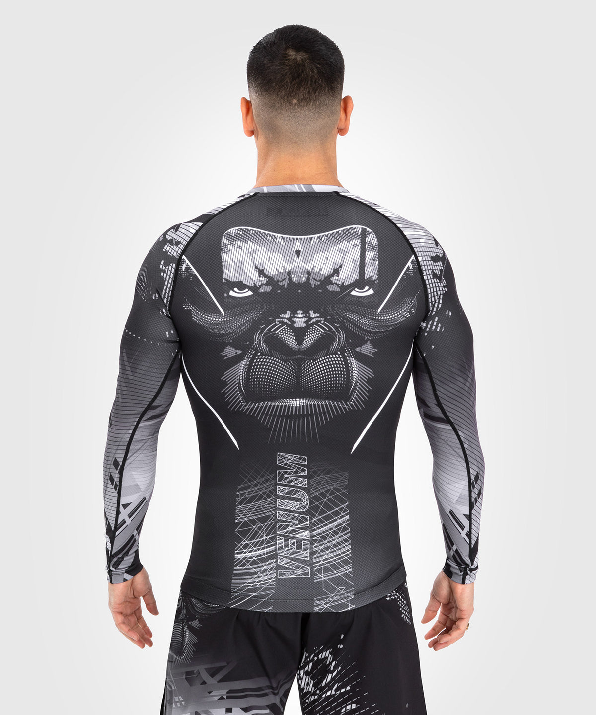 Venum Gorilla Jungle Rashguard Manga Larga - Negro/Blanco 