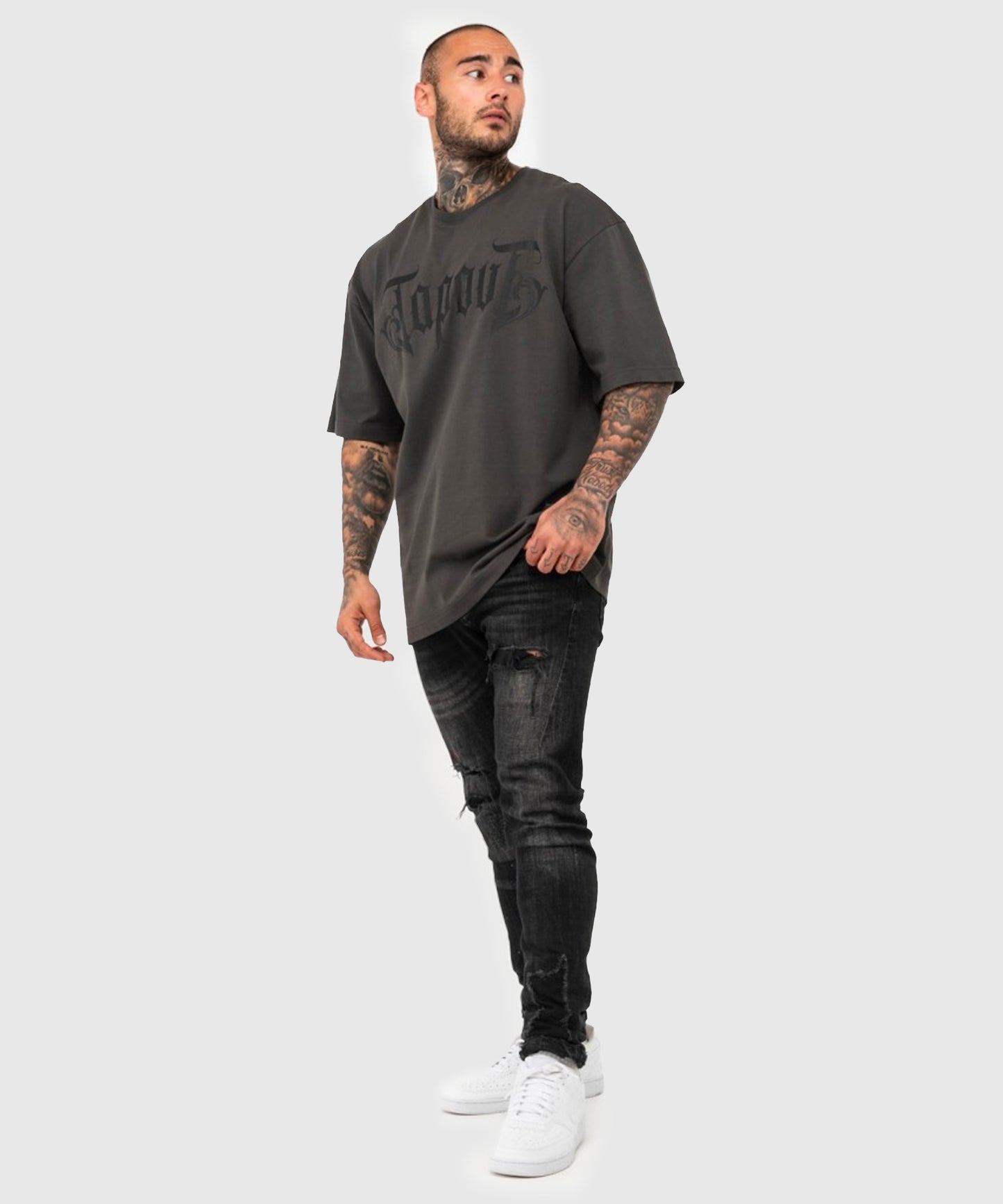 T-shirt Tapout Simply Believe - Gris
