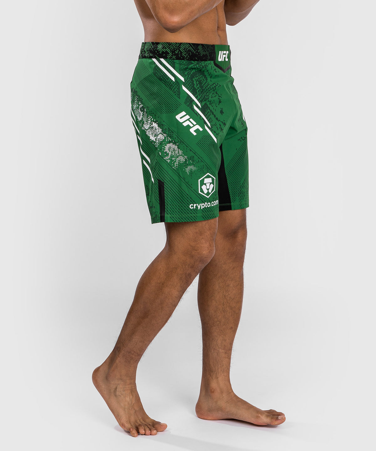 UFC Adrenaline by Venum Authentic Fight Night Fight Short für Männer - Lange Passform - Grün