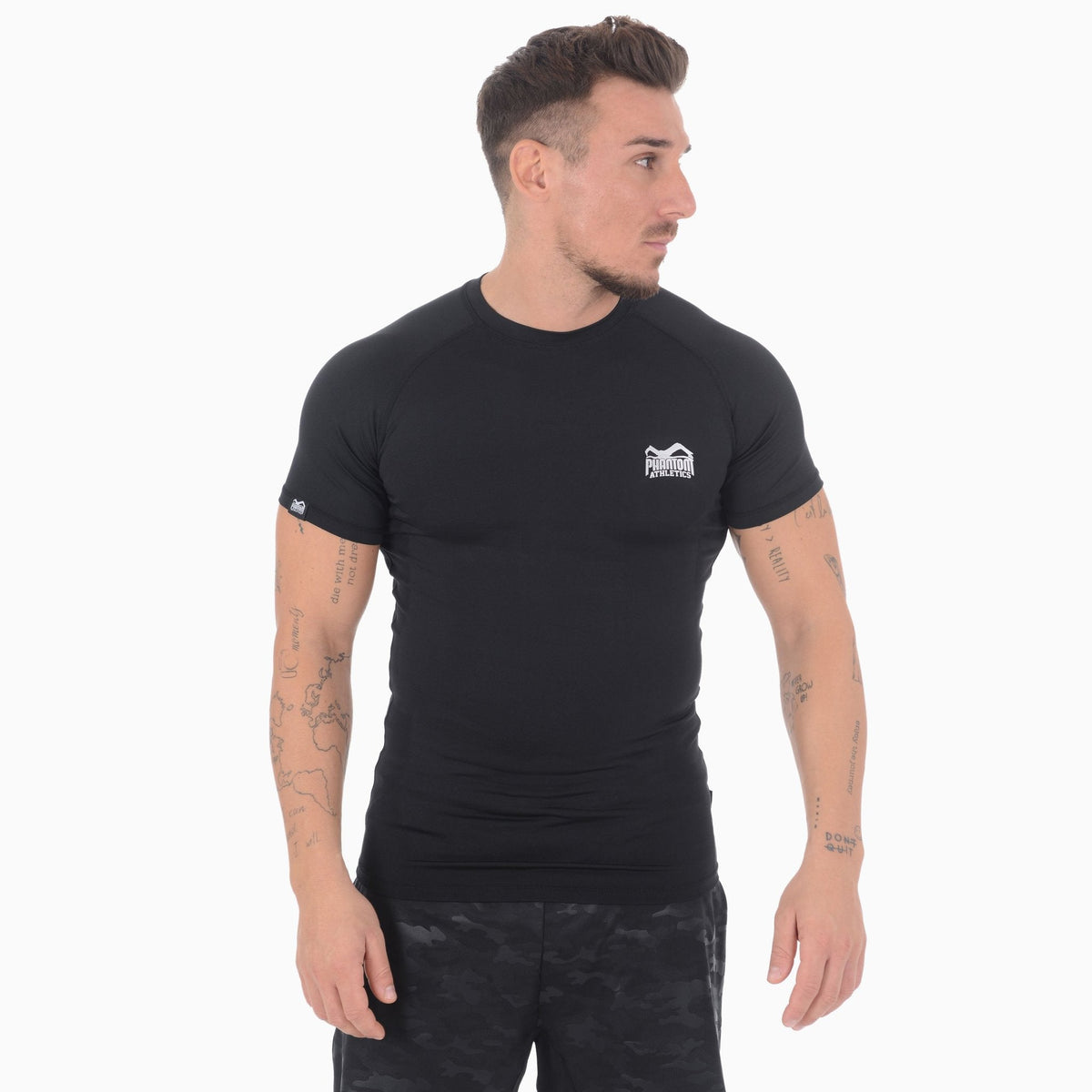 Phantom Athletics Tactic Kurzarm-Rashguard - Schwarz