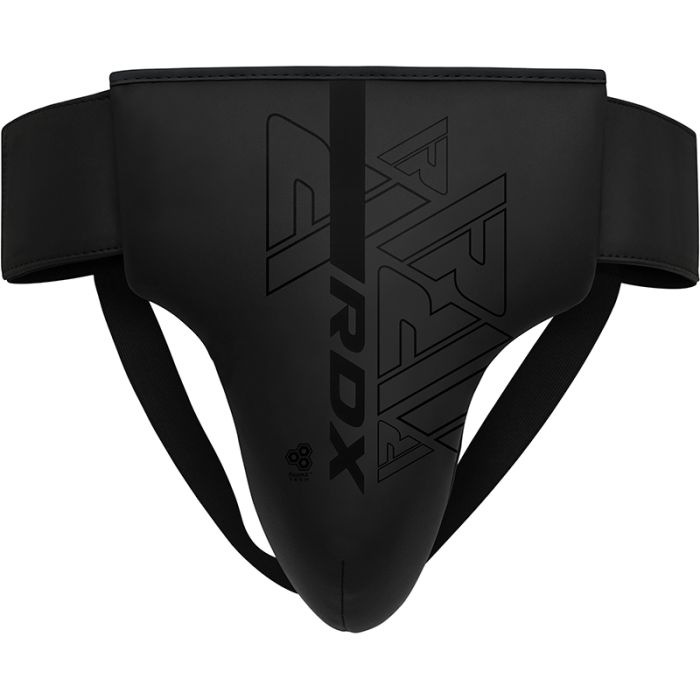 RDX F6 Kara Boxing Groin Guard - Black/Black