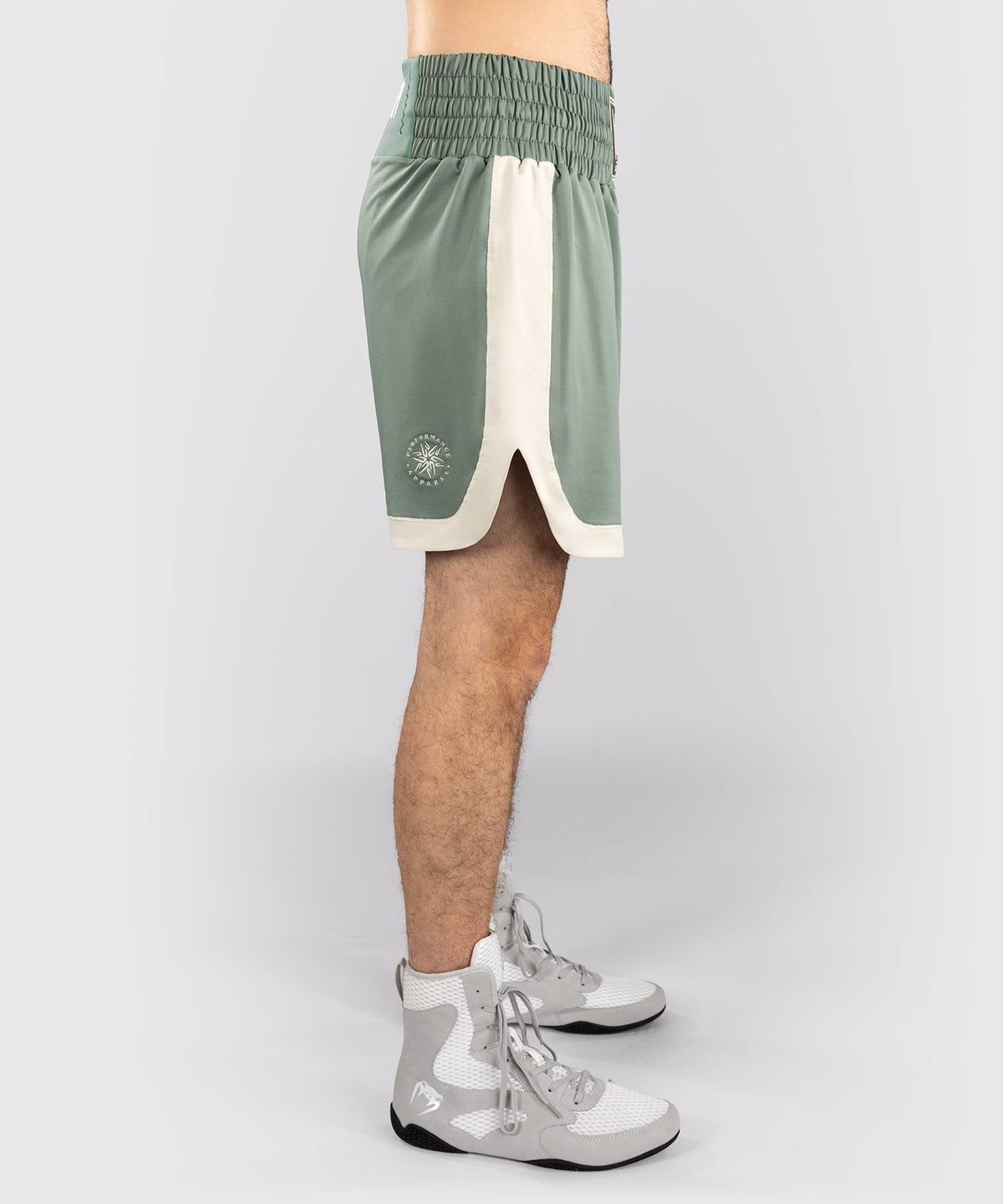 Short de boxe Venum Classic - Vert d'eau/Ivoire