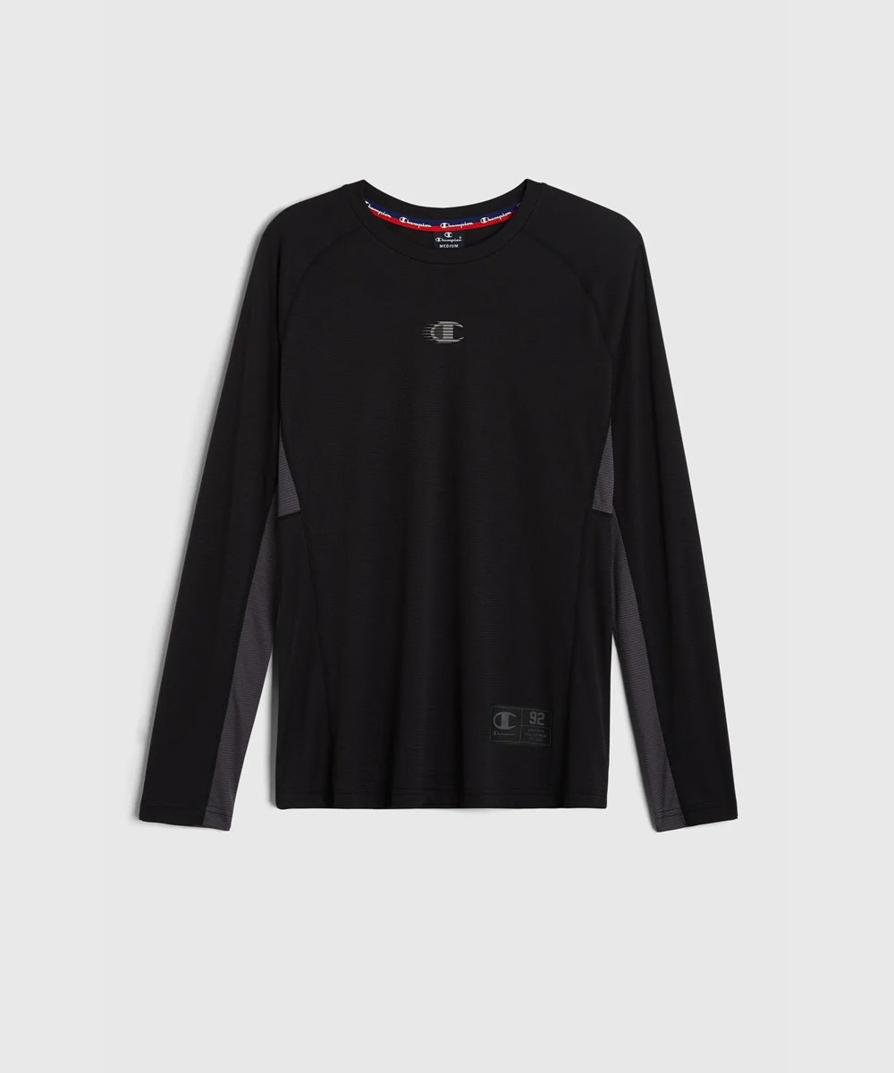 T-Shirt De Sport Manches Longues Champion En Mesh - Noir