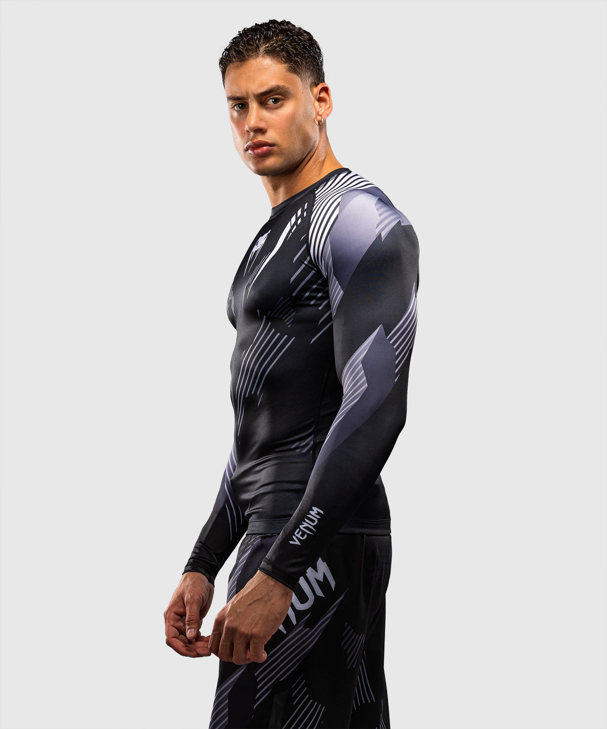 Rashguard à Manches Longues Venum No-Gi 6.0 - Noir/Blanc