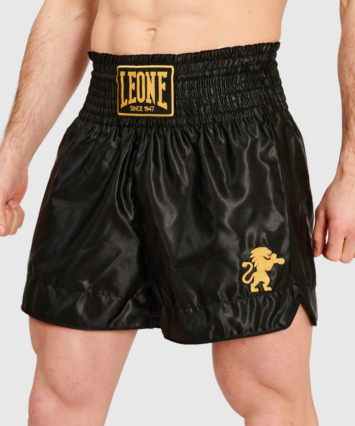 Leone Basic Muay Thai Shorts - Schwarz