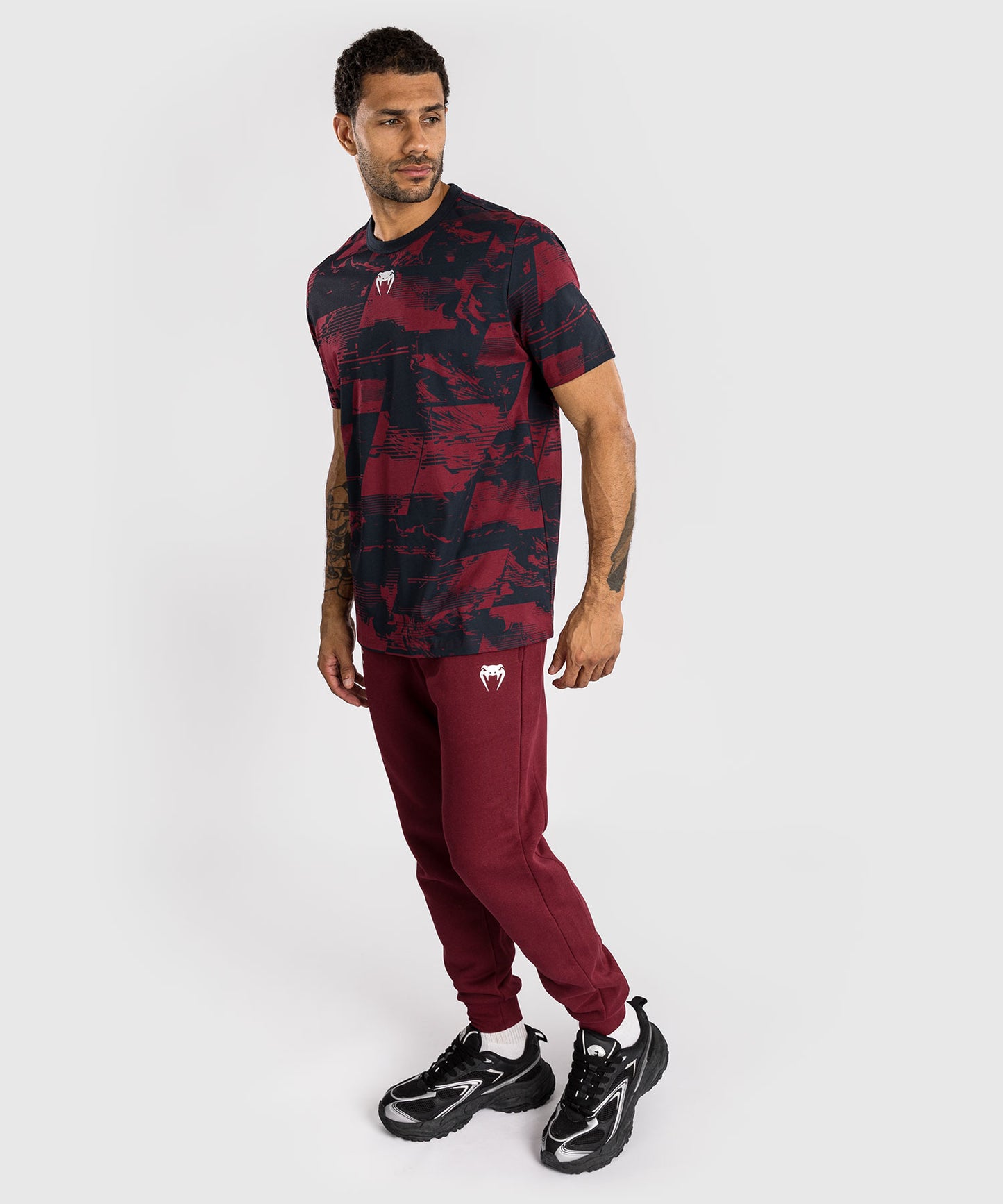 T-shirt manches courtes Homme UFC Zenith by Venum Authentic Fight Week - Bleu marine/Bordeaux/Argent